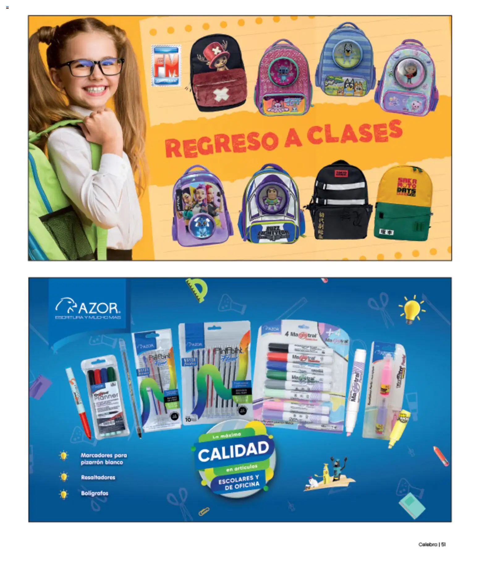 Nuevas ofertas de H-E-B válidas en toda la República Mexicana desde el 01/07/2026. ¡Encuentra las mejores ofertas en H-E-B folleto Celebra! | Página: 51 | Productos: Pizarrón