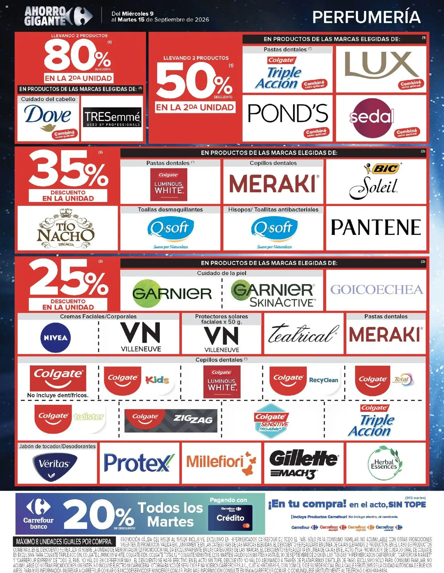 Carrefour - Ofertas │ válido desde el 09/09/2026 | Página: 17 | Productos: Teléfono, Toallas, Jabón