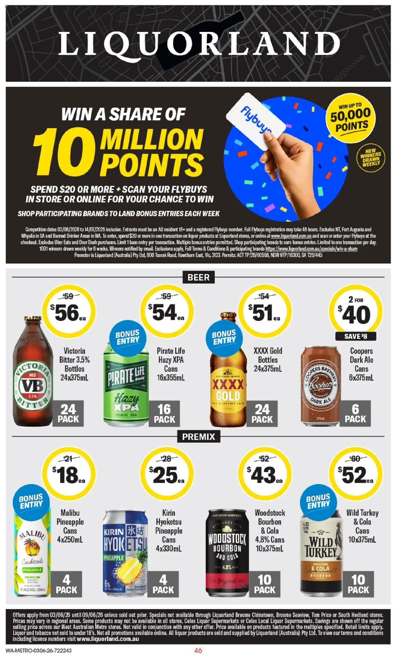 Coles catalogue - valid from 03.06.2026 | Page: 47 | Products: Door, Beer, Pineapple, Bourbon