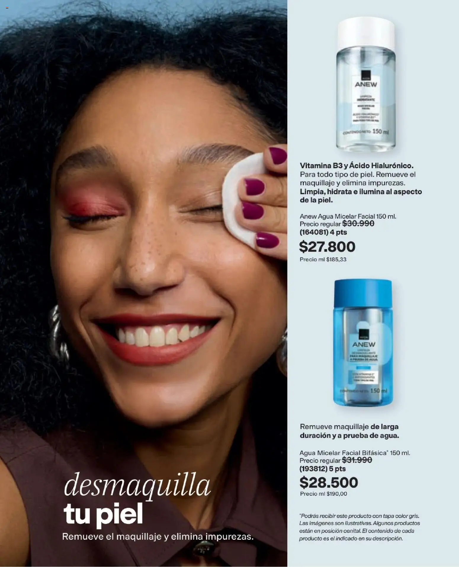 Avon revista - valida desde el 19/09/2026 | Página: 102 | Productos: Agua, Agua micelar, Maquillaje, Tapa