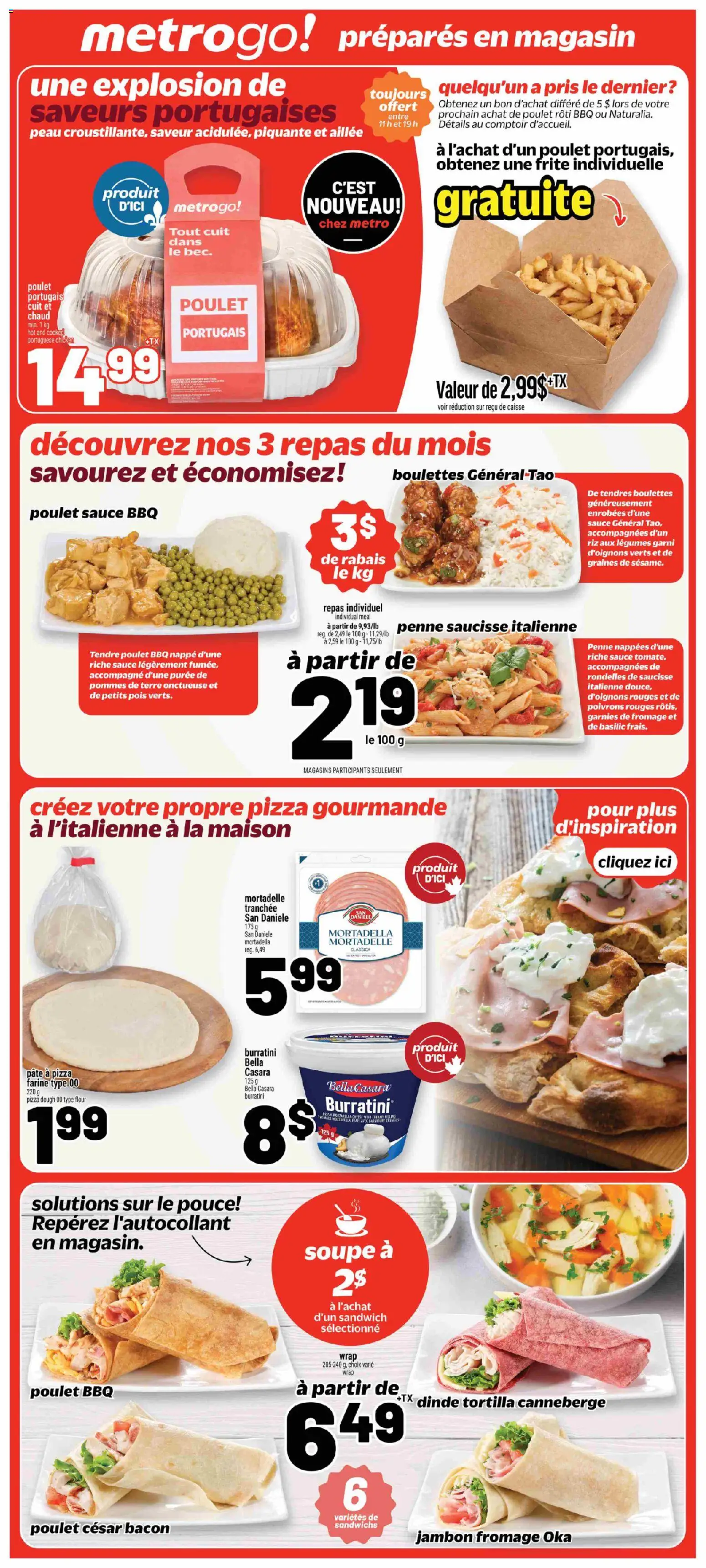 Metro flyer valid from Sep 24, 2026 | Page: 17 | Products: Flour, Pâté, Cheese, Pizza
