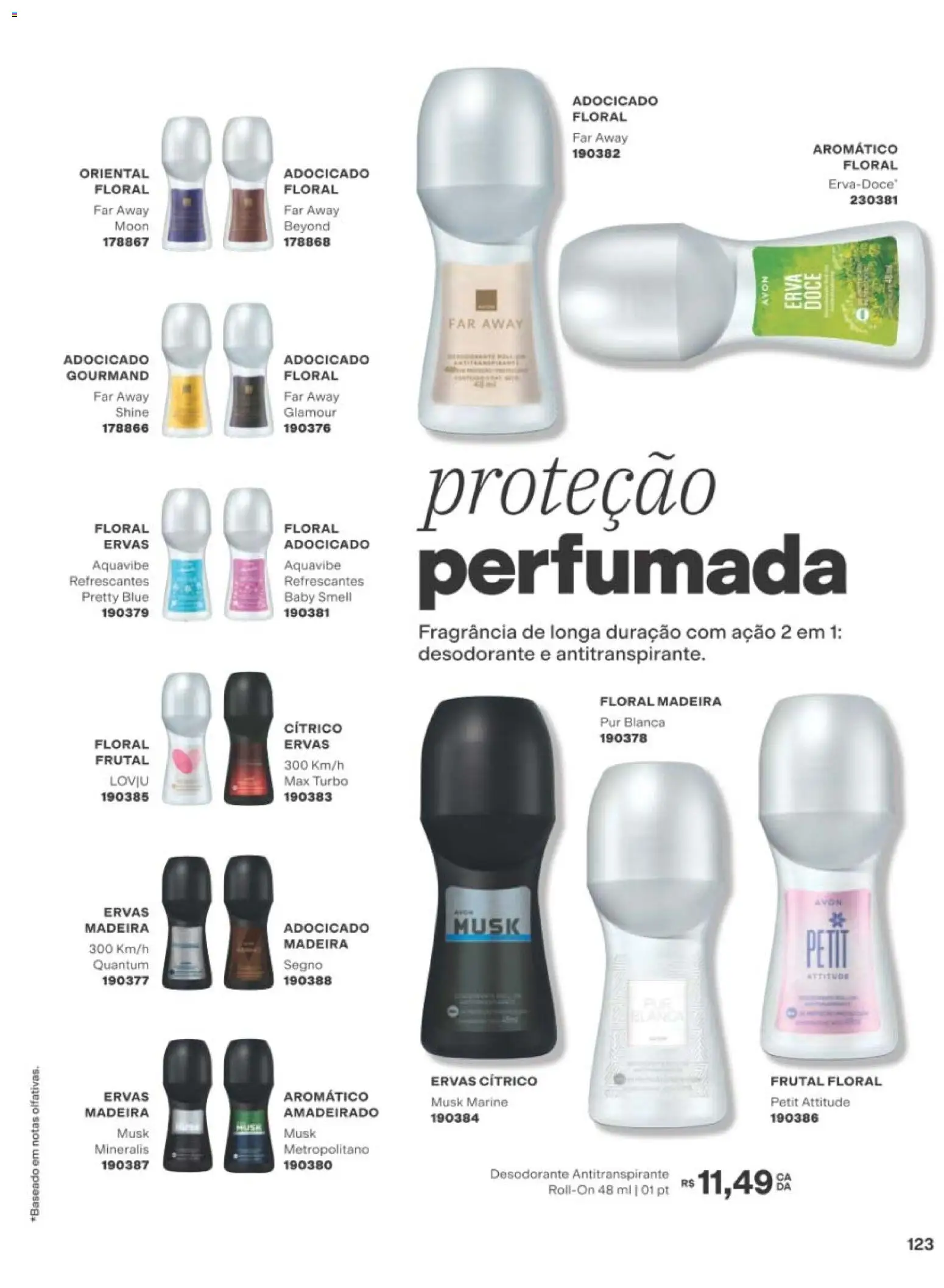 Avon Folheto - válido de 19/07/2026 | Página: 123 | Produtos: Fragrância, Desodorante