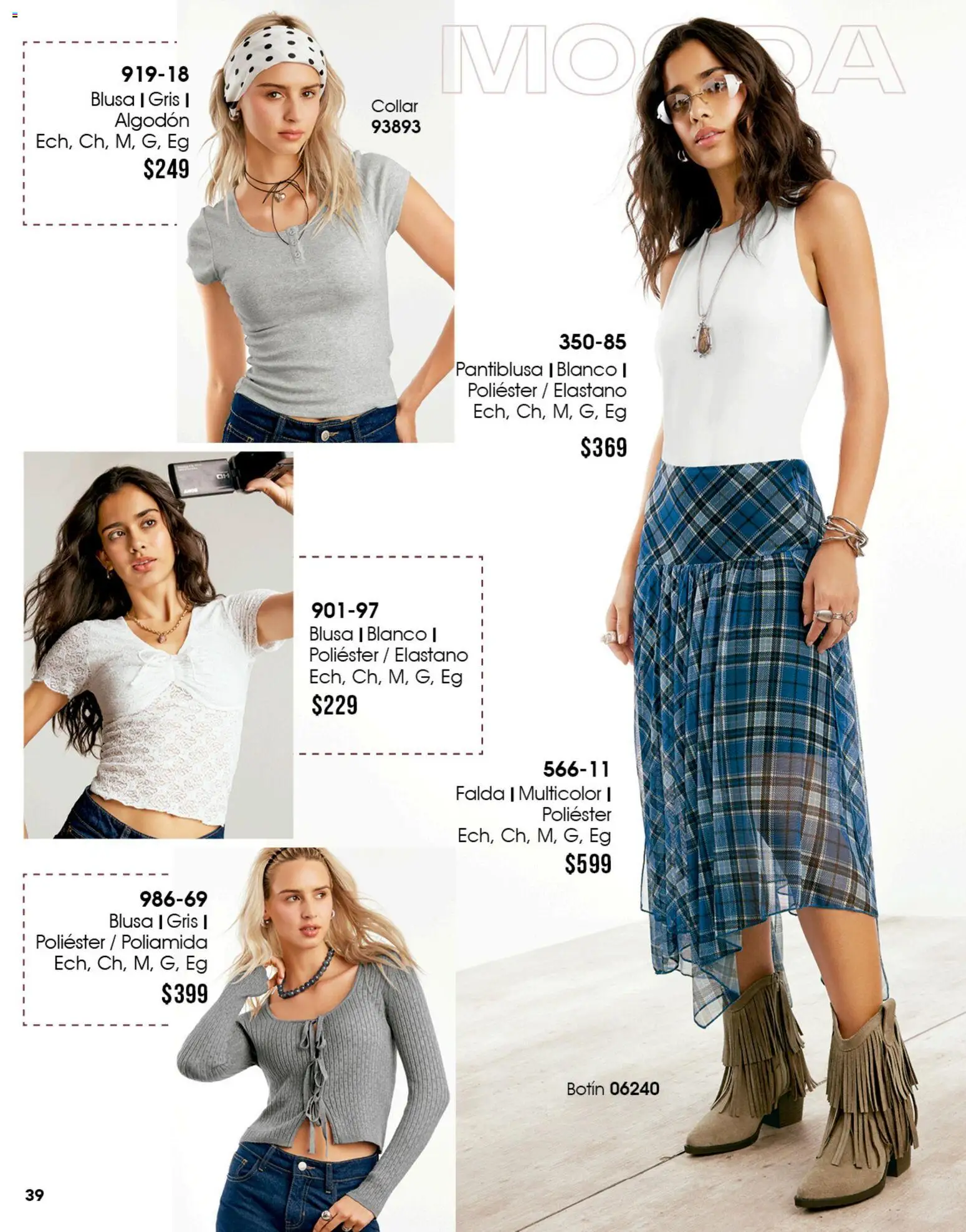 Nuevas ofertas de Cklass válidas en toda la República Mexicana desde el 08/07/2026. ¡Encuentra las mejores ofertas en Cklass catálogo Mooda! | Página: 40 | Productos: Blusa, Algodón, Botín, Falda