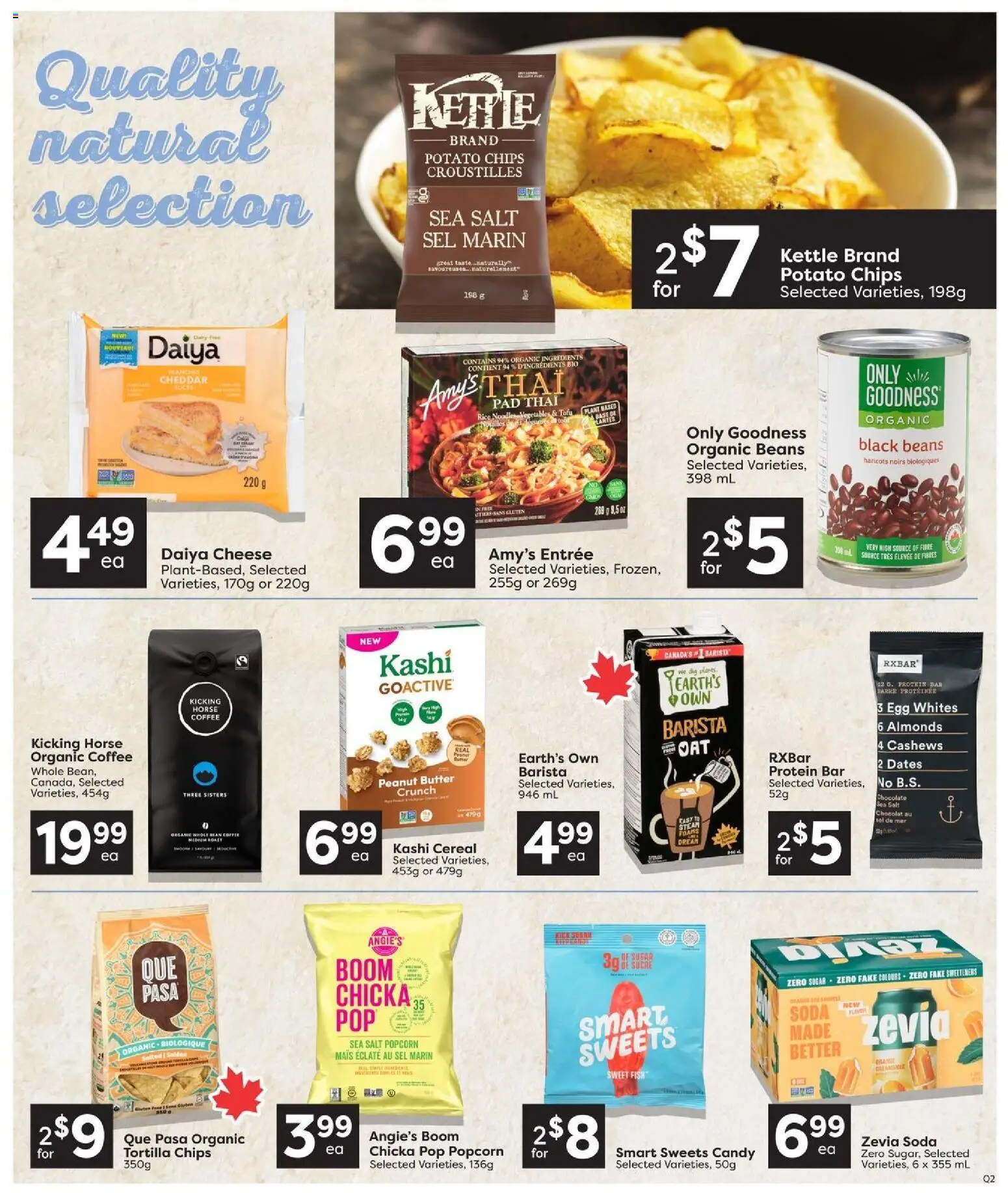 Quality Foods flyer valid from Jul 30, 2026 | Page: 13 | Products: Kettle, Cheese, Coffee, Chocolate