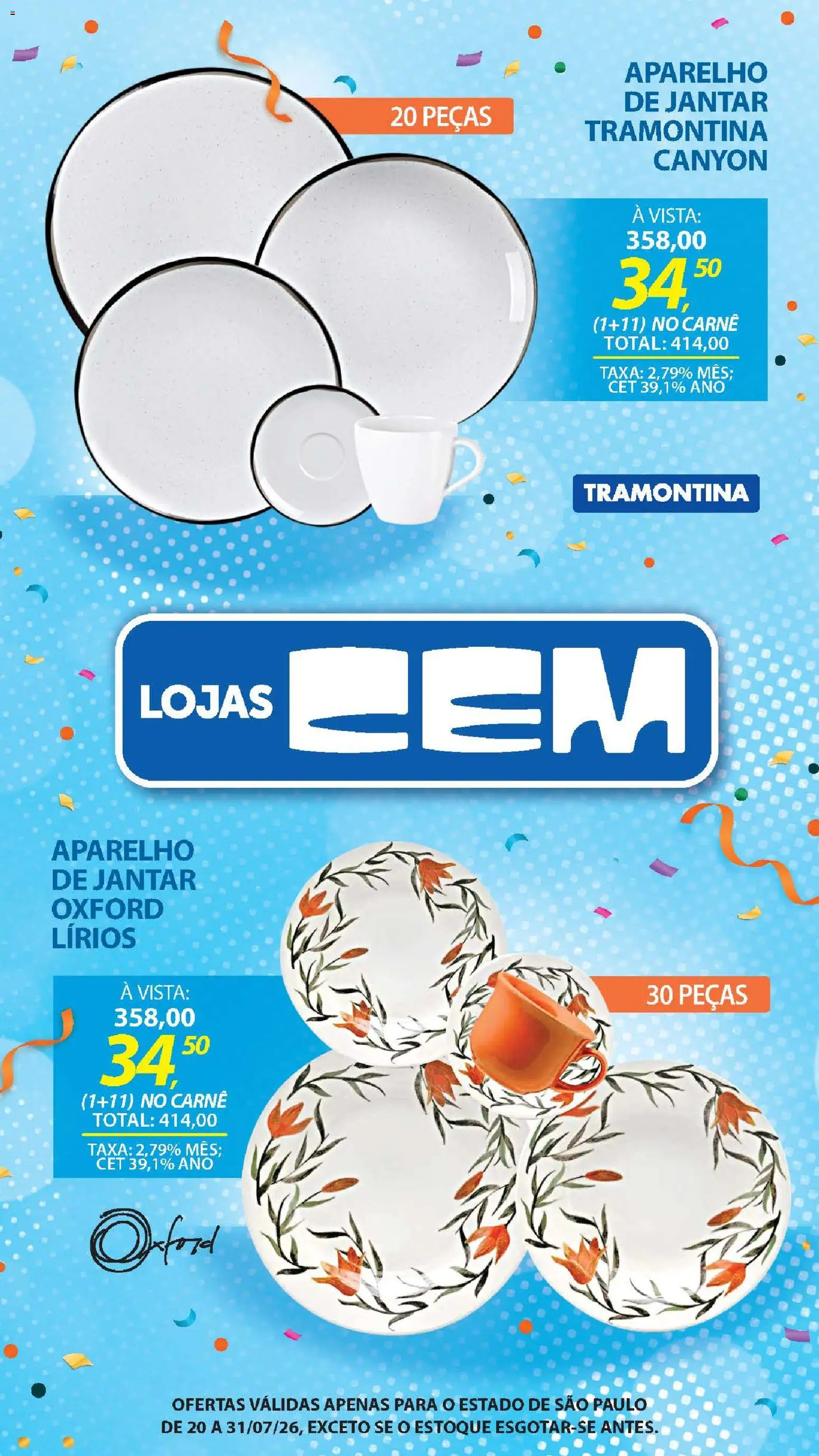 Lojas Cem Folheto - válido de 20/07/2026 | Página: 75 | Produtos: Carne