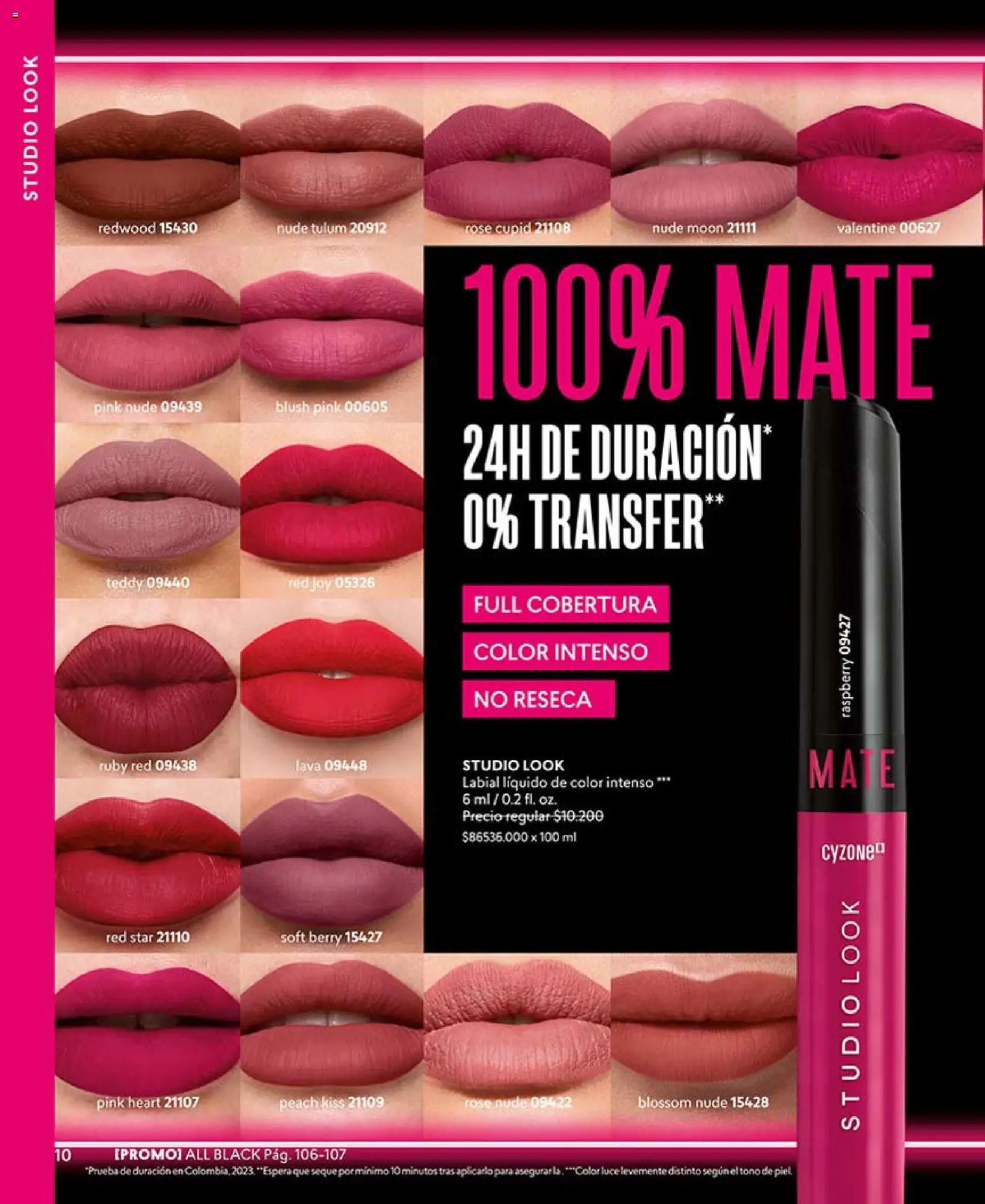 Catálogo CyZone Campaña 6 │ válido desde el 31.03.2026 | Página: 10 | Productos: Mate, Labial