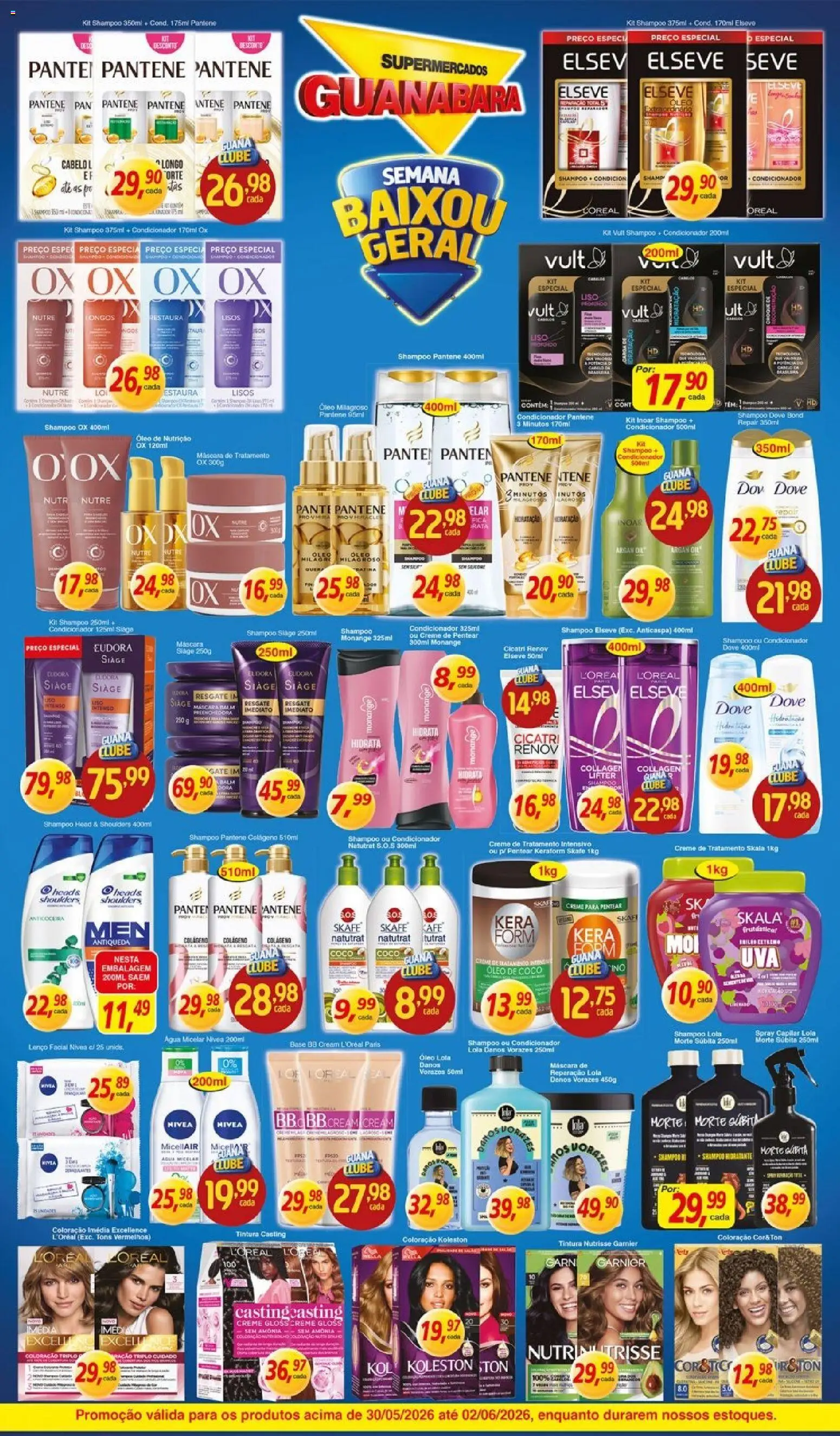 Supermercados Guanabara Folheto - válido de 30.05.2026 | Página: 10 | Produtos: Colágeno, Lenço, Creme, Óleo de coco