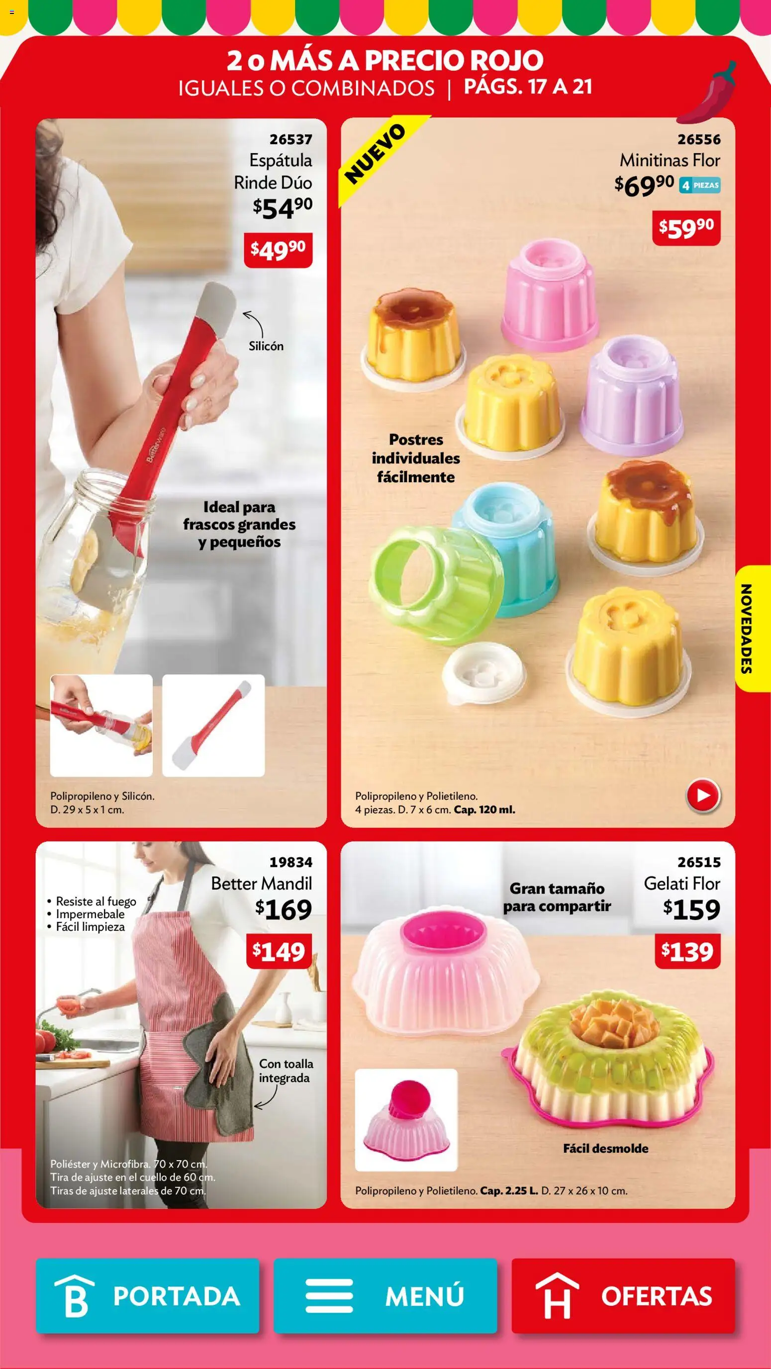 Nuevas ofertas de Betterware válidas en toda la República Mexicana desde el 31/08/2026. ¡Encuentra las mejores ofertas en Betterware campaña 9 2026! | Página: 21 | Productos: Espátula, Toalla