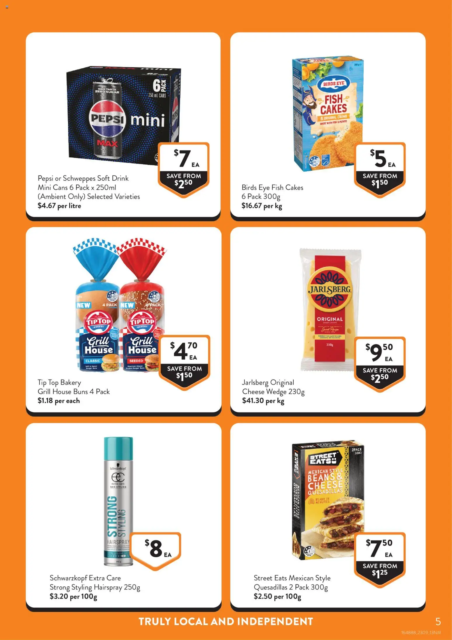 Foodworks catalogue - valid from 23/09/2026 | Page: 5 | Products: Cheese, Fish, Sugar, Bakery