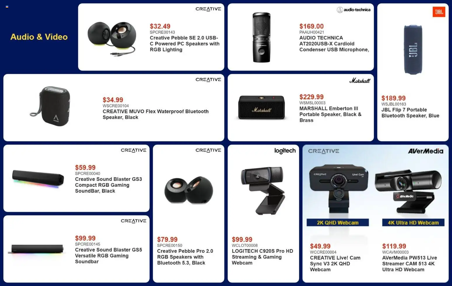 Canada Computers flyer valid from Sep 22, 2026 | Page: 9 | Products: PC, Video, Audio, Lighting