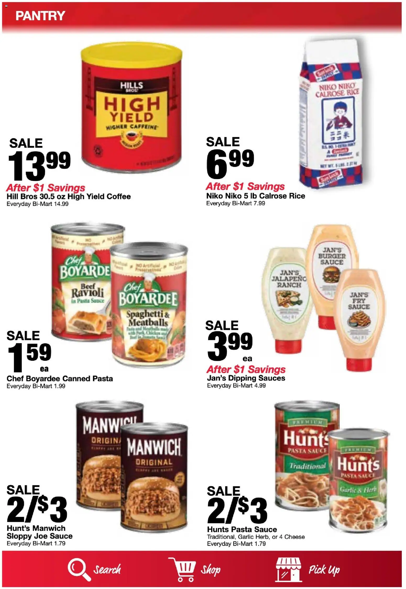 Bi-Mart Weekly Ad - valid from 08/18/2026 | Page: 7 | Products: Cheese, Rice, Garlic, Spaghetti