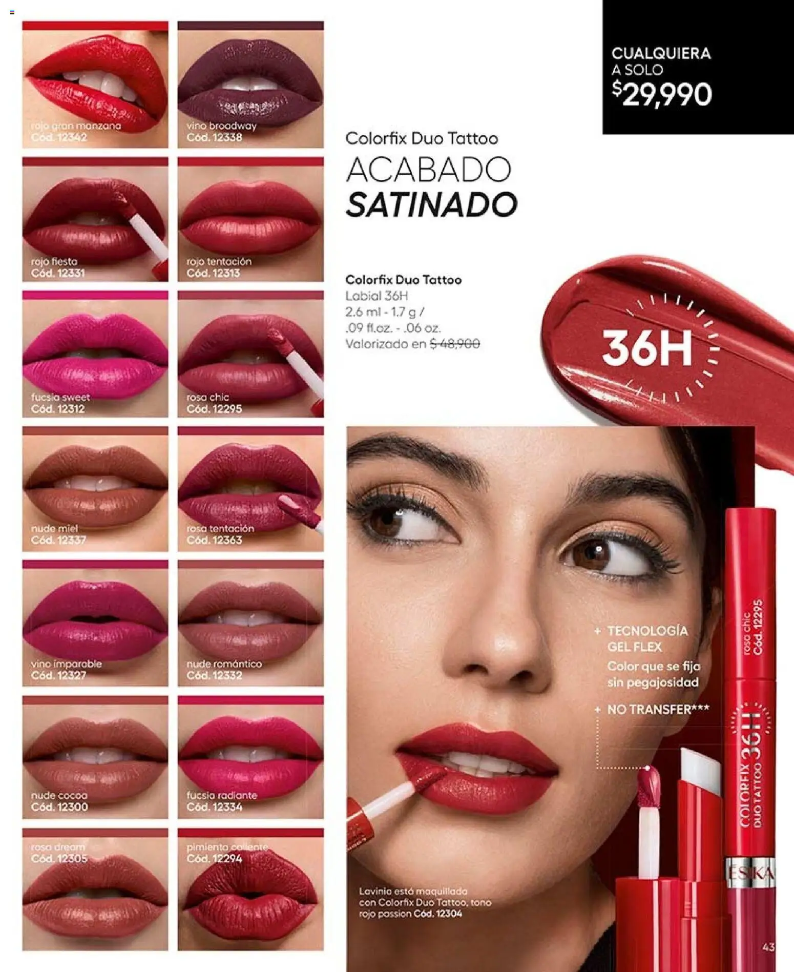 Ésika revista - valida desde el 07/09/2026 | Página: 45 | Productos: Pimiento, Manzana, Vino