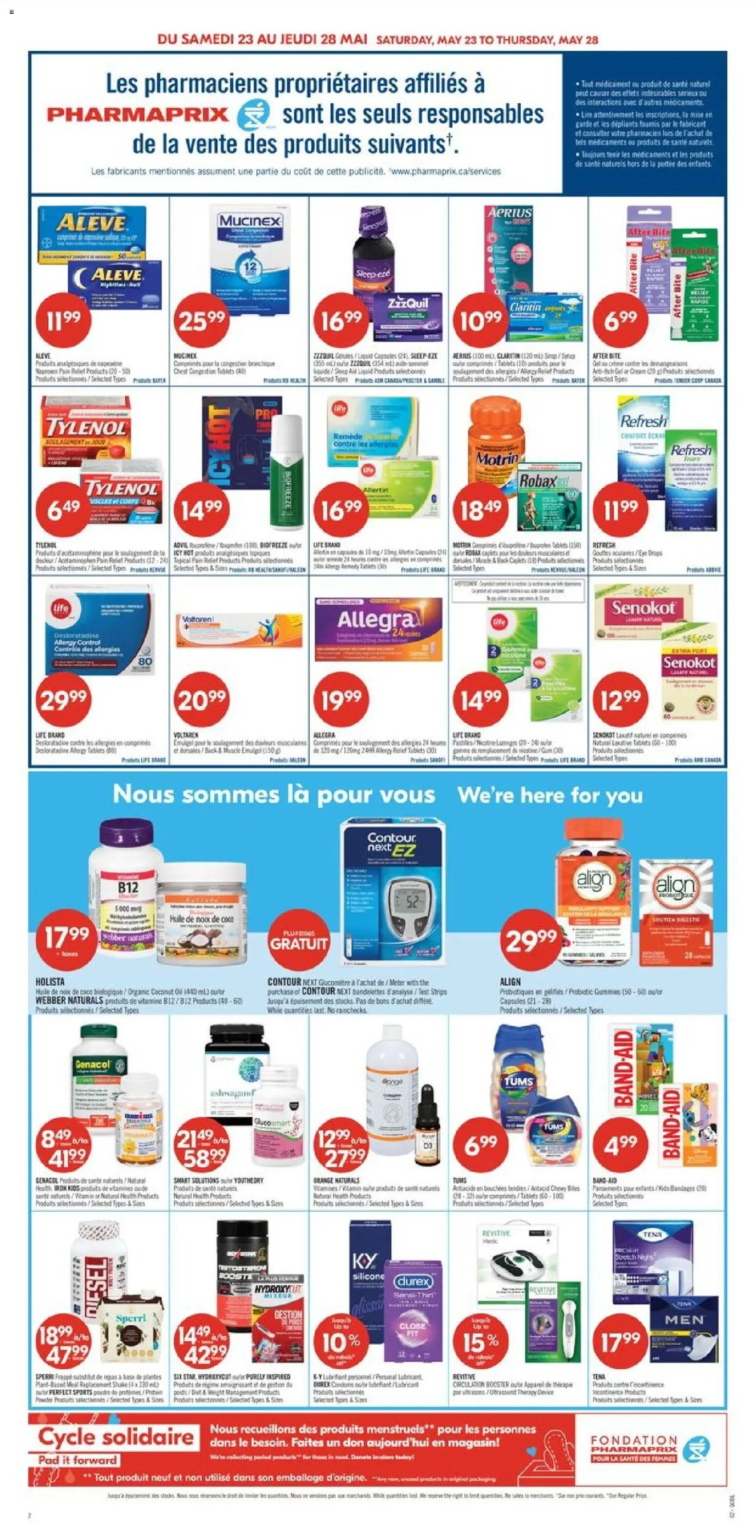 Pharmaprix flyer valid from 22.05.2026 | Page: 4 | Products: Cream, Iron, Powder, Oil