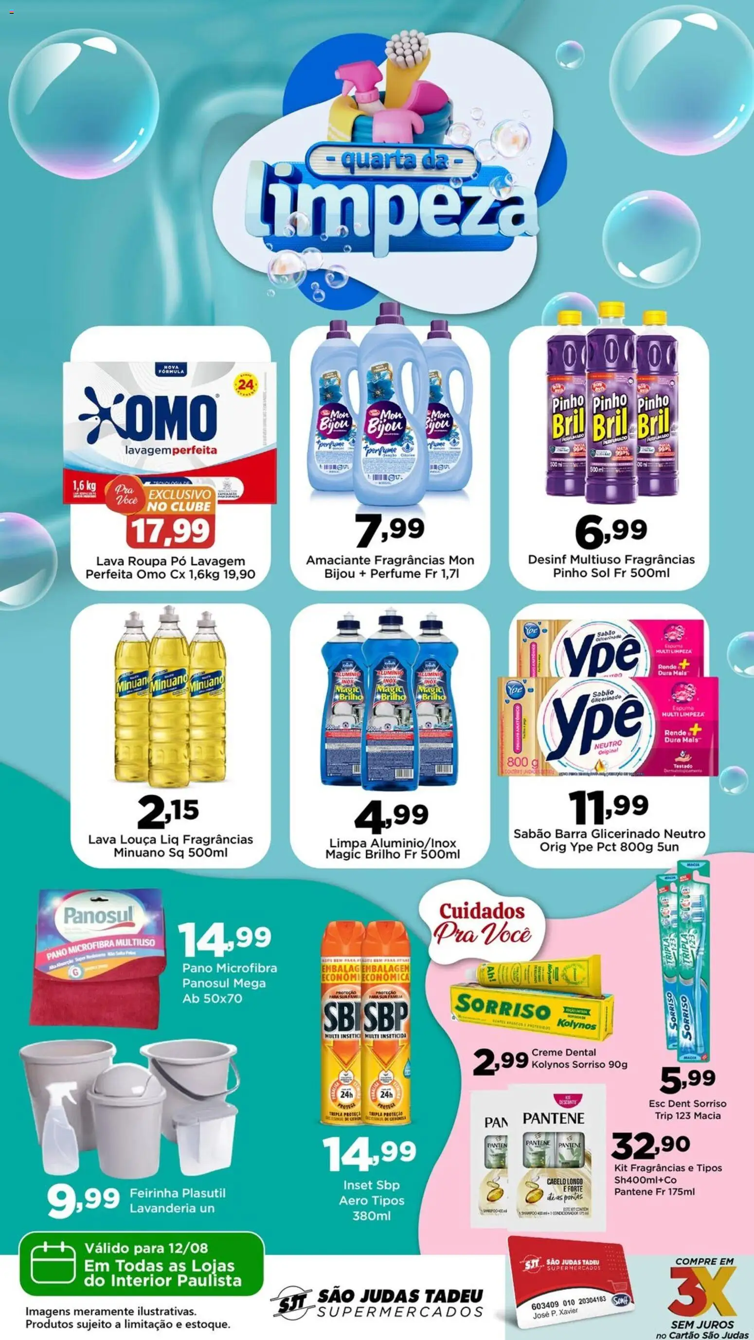 São Judas Tadeu Folheto - válido de 12/08/2026 | Página: 1 | Produtos: Pó, Sabão, Louça, Amaciante