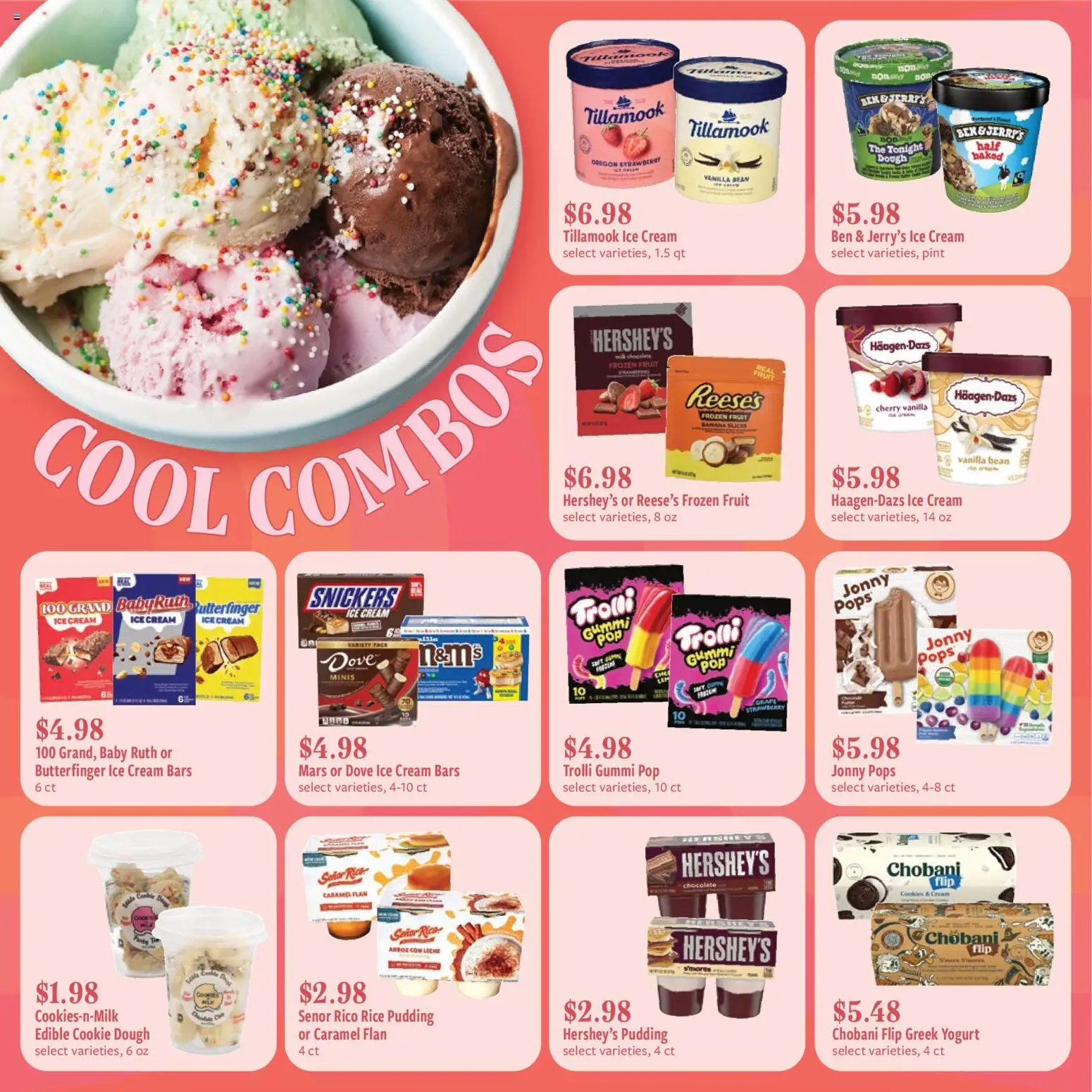 Fareway Monthly Ad - valid from 04.05.2026 | Page: 5 | Products: Chocolate, Cookies, Ice cream, 2人掛けソファ