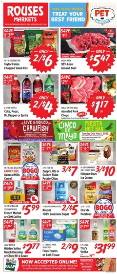 Preview of Rouses weekly ads valid from 29.04.2026