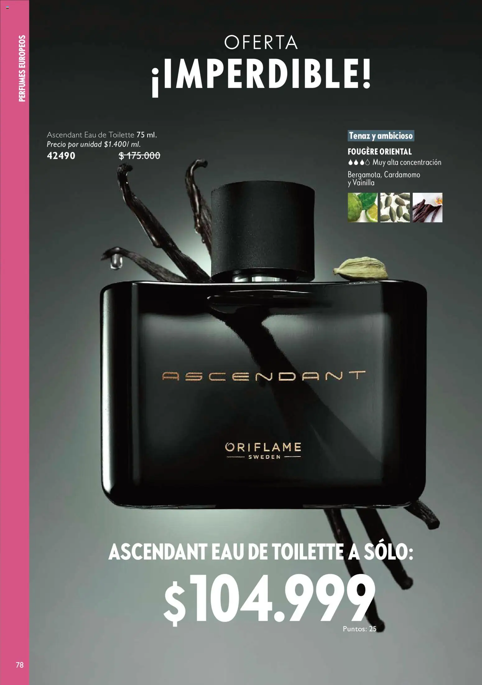Oriflame revista - valida desde el 20/06/2026 | Página: 78 | Productos: Eau de toilette