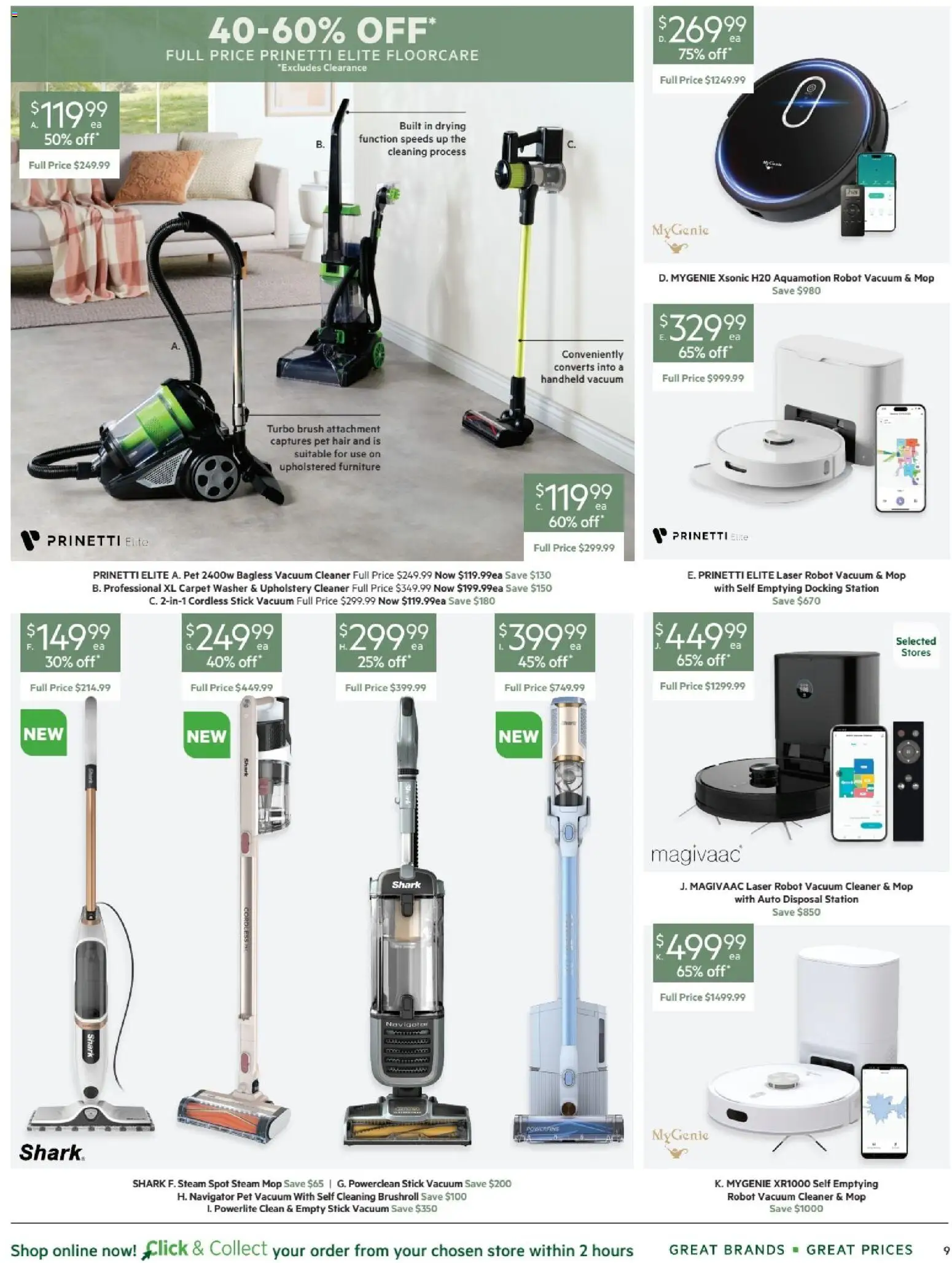 Harris Scarfe catalogue - valid from 20/08/2026 | Page: 9 | Products: Mop, Steam Mop, Washer, Robot