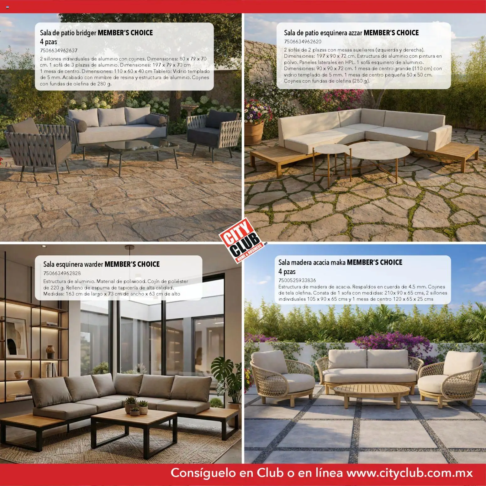 Nuevas ofertas de City Club válidas en toda la República Mexicana desde el 13.03.2026. ¡Encuentra las mejores ofertas en City Club Catálogo de muebles! | Página: 3 | Productos: Cuerda, Espuma, Mesa, Pintura