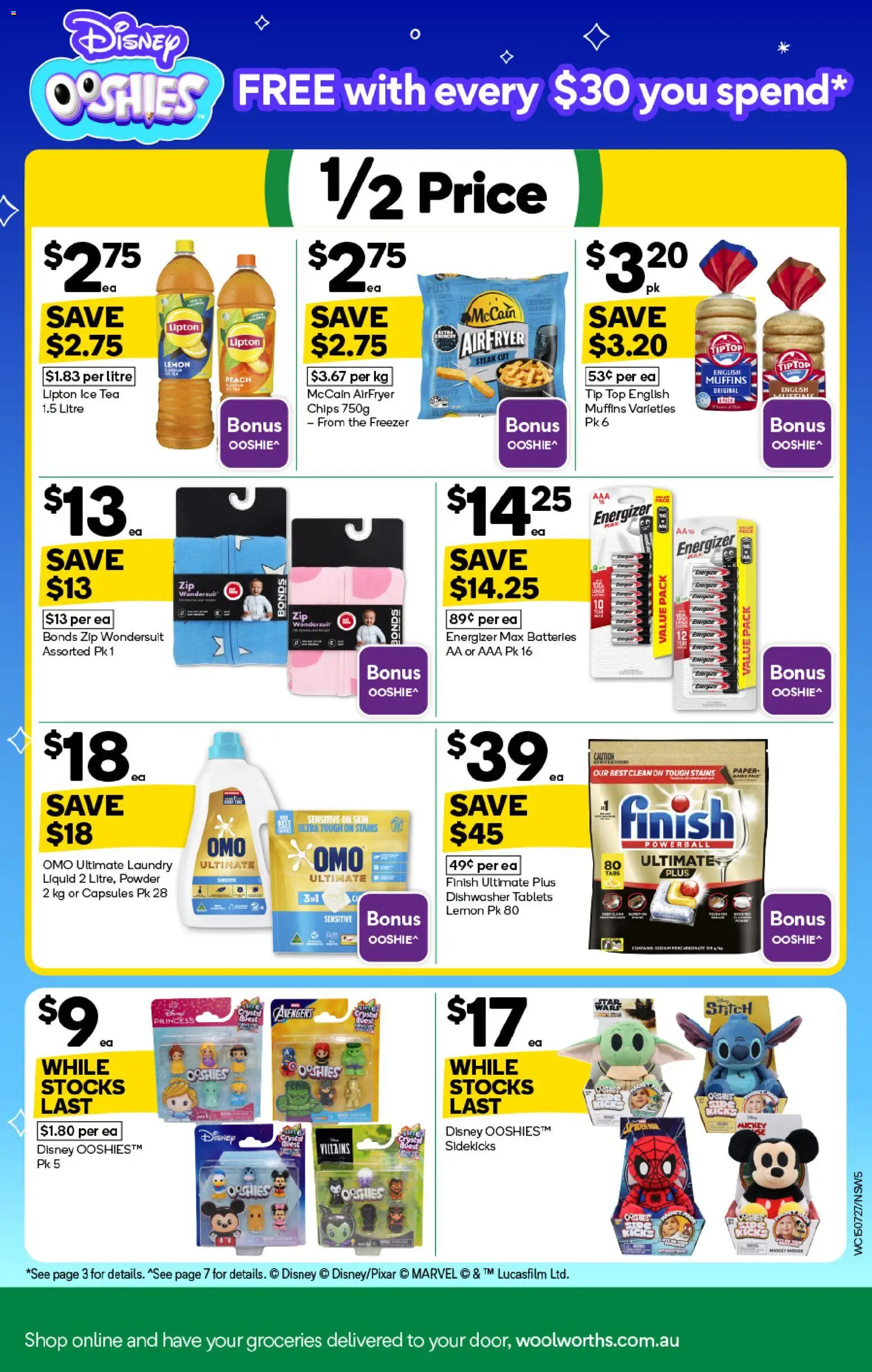 Woolworths catalogue - valid from 15/07/2026 | Page: 5 | Products: Powder, Steak, Batteries, Ice