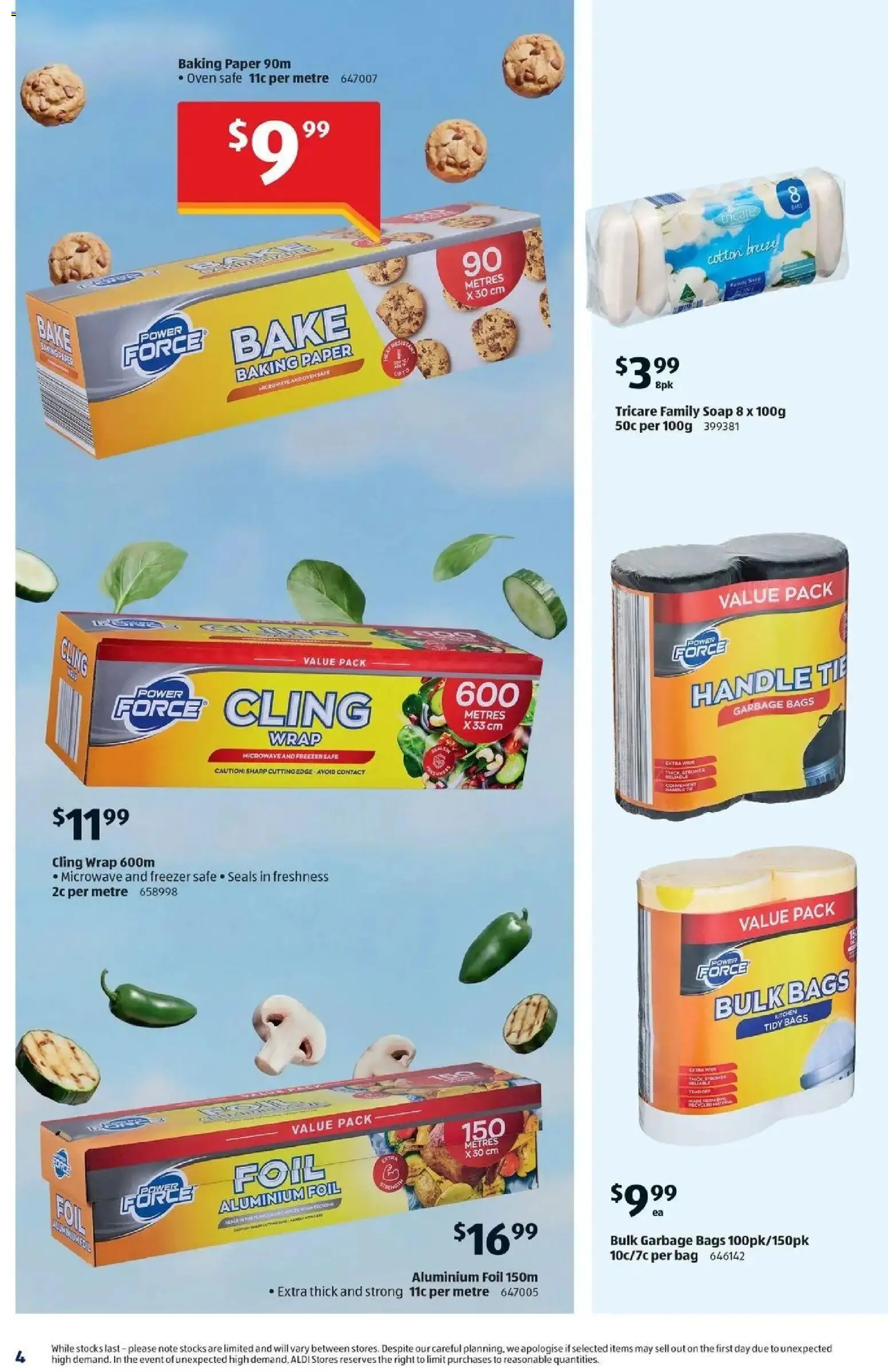 Aldi catalogue - valid from 01/07/2026 | Page: 4 | Products: Aluminium foil, Tie, Oven, Microwave