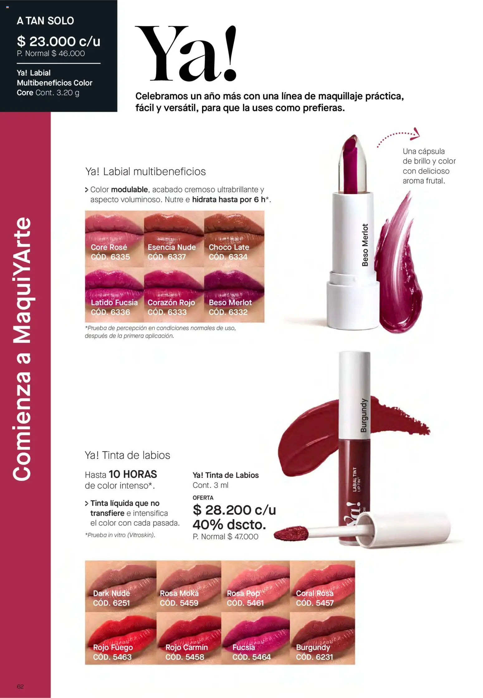Yanbal revista - valida desde el 20/06/2026 | Página: 62 | Productos: Brillo, Maquillaje