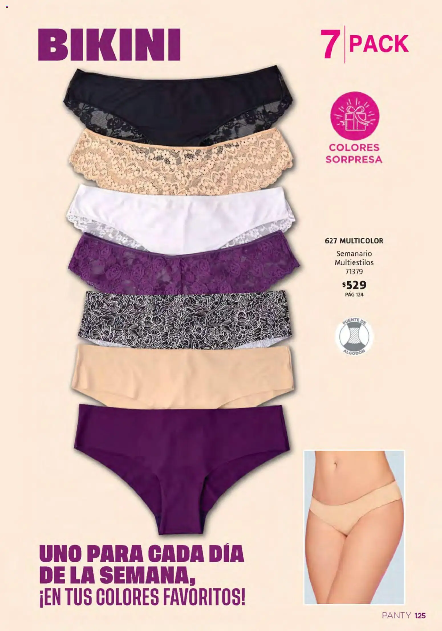 Nuevas ofertas de Ilusión válidas en toda la República Mexicana desde el 01/09/2026. ¡Encuentra las mejores ofertas en Ilusión catálogo Otoño! | Página: 127 | Productos: Algodón, Bikini