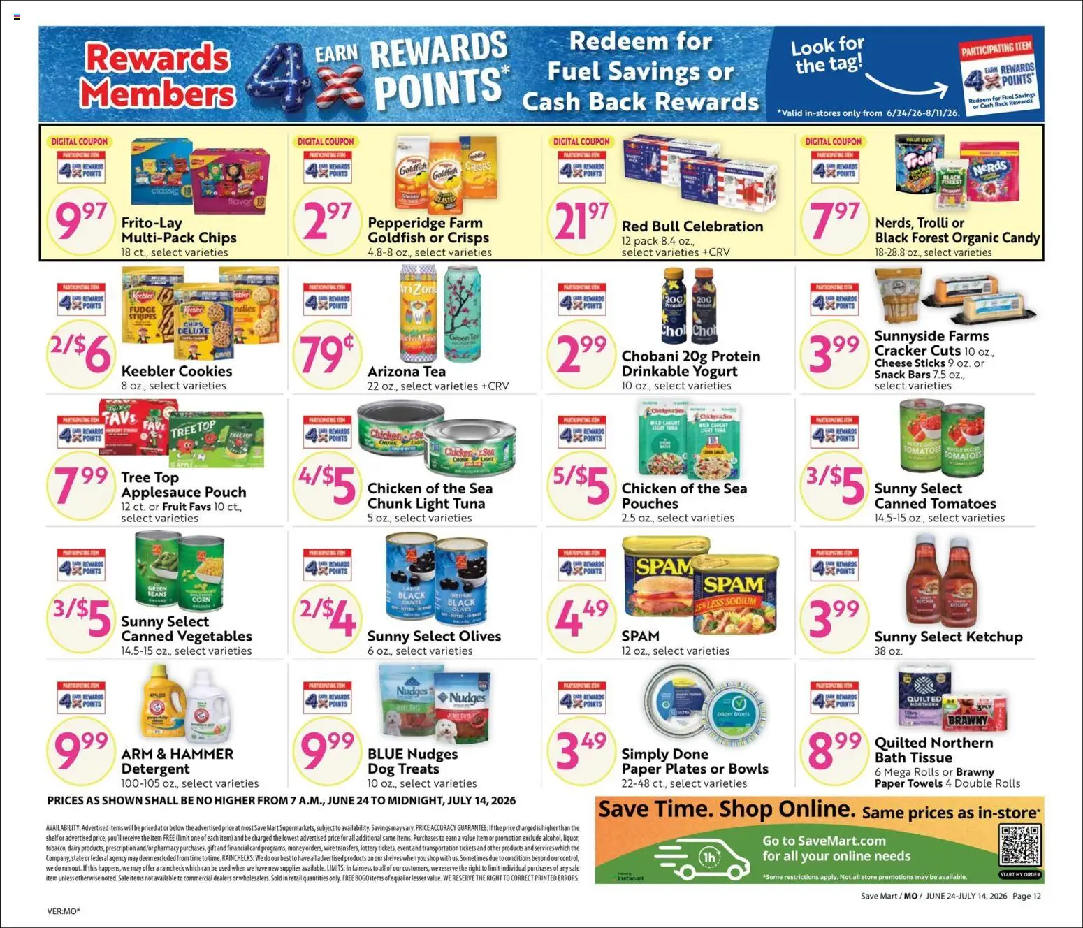 Save Mart Big Book of Savings - valid from 06/24/2026 | Page: 12 | Products: Bath, Wire, Yogurt, Cookies