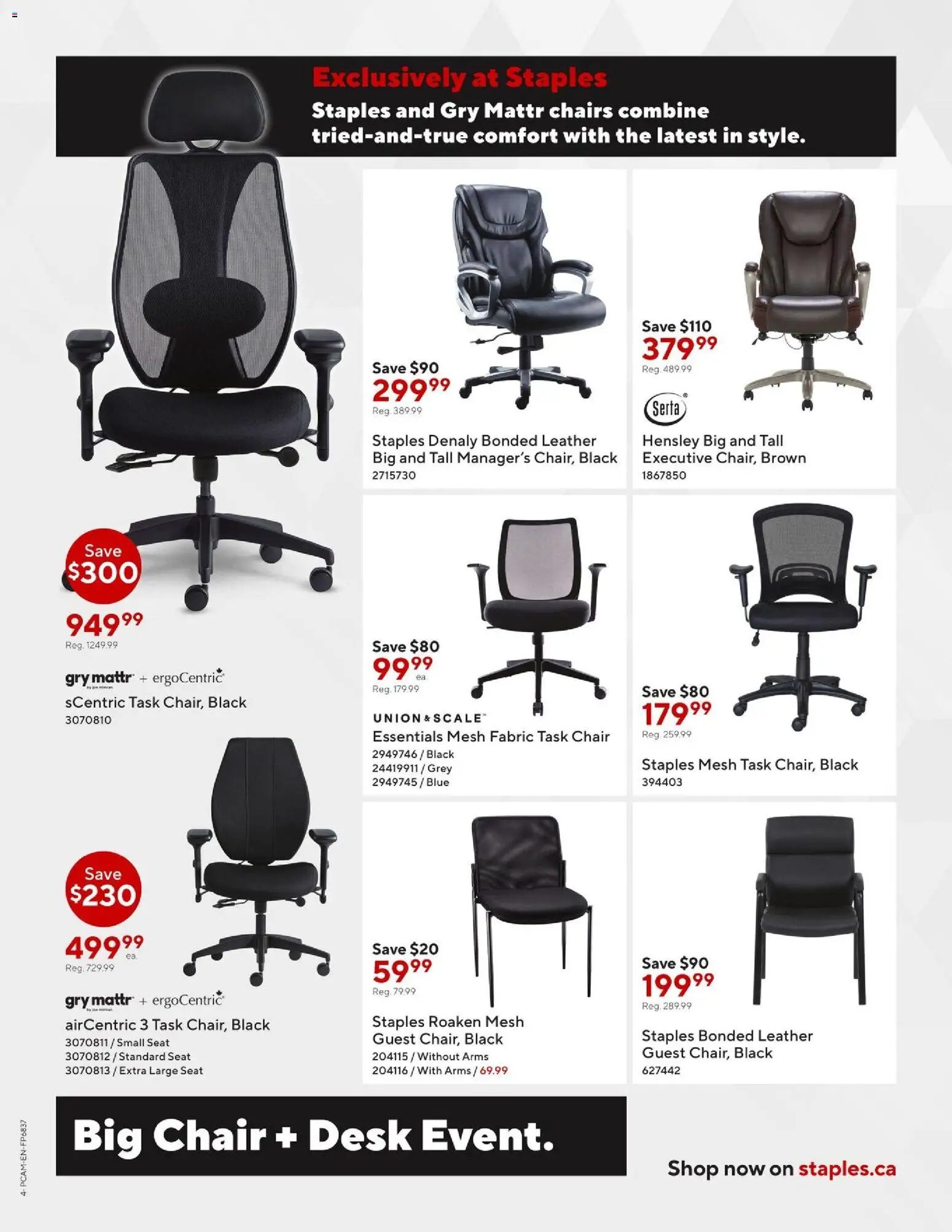 Staples flyer valid from 08.05.2026 | Page: 4 | Products: Chair