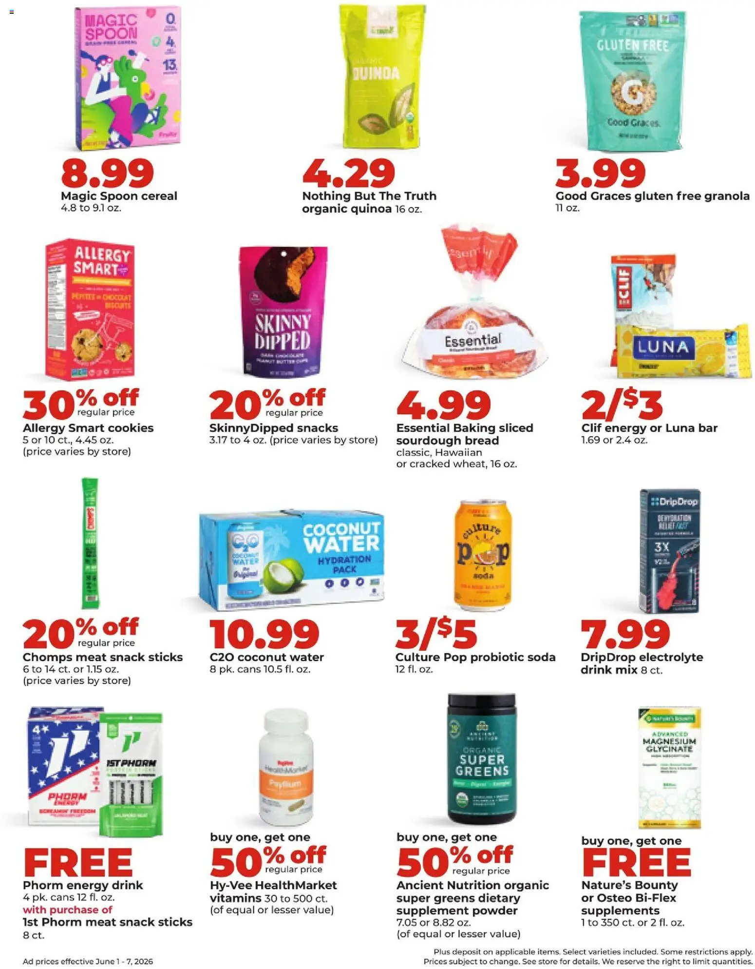 HyVee Weekly Ad - valid from 01.06.2026 | Page: 27 | Products: Magnesium, Powder, Cookies, Greens