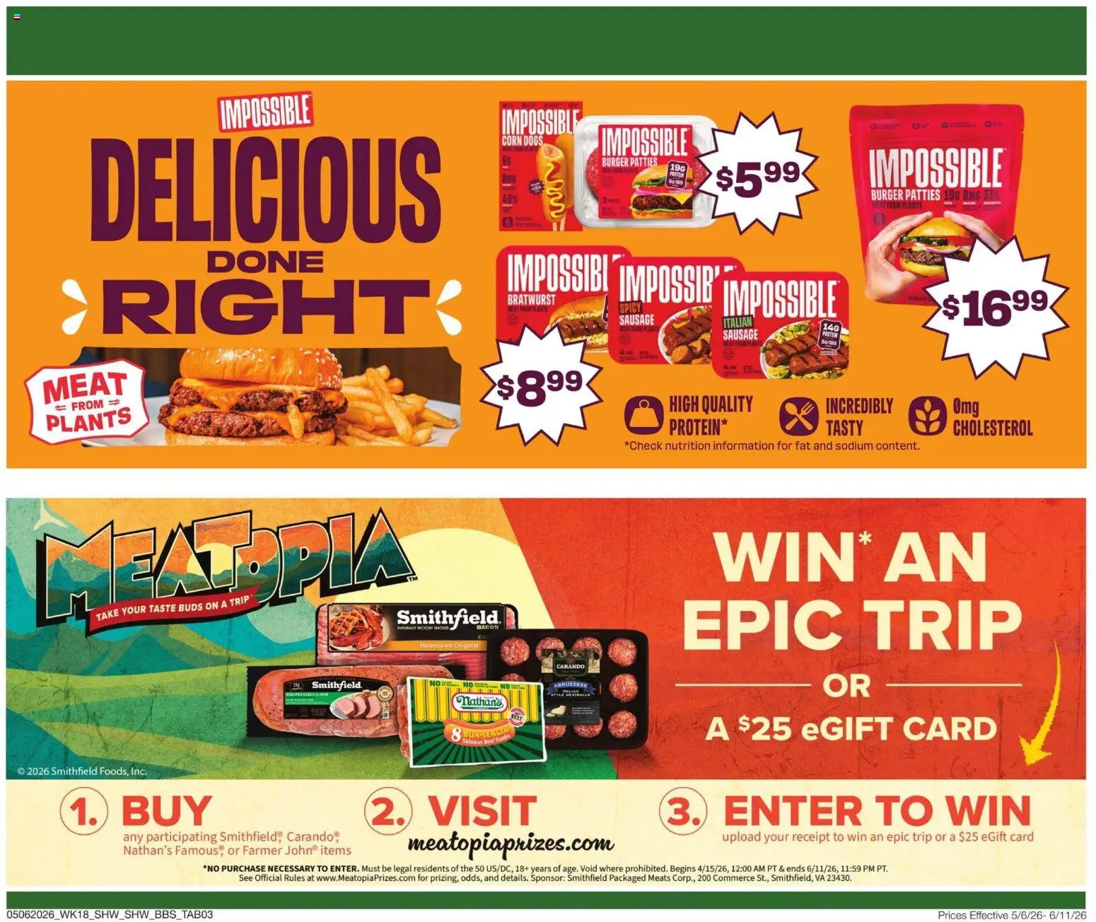 Shaw's Big Book of Savings - valid from 06.05.2026 | Page: 3 | Products: Corn, Sausage