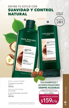 Vista previa de Yves Rocher campaña 12 2026, nuevo folleto de la tienda, válido en México a partir del 25/08/2026 | Página: 77 | Productos: Shampoo, Botella, Acondicionador