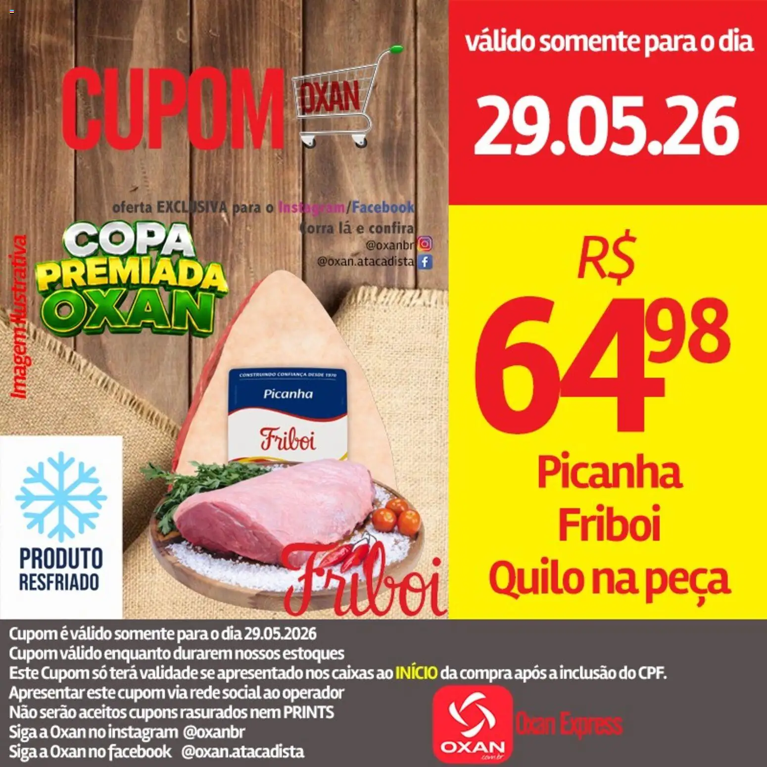 Oxan Atacadista Folheto - válido de 29.05.2026 | Página: 2 | Produtos: Picanha, Copa