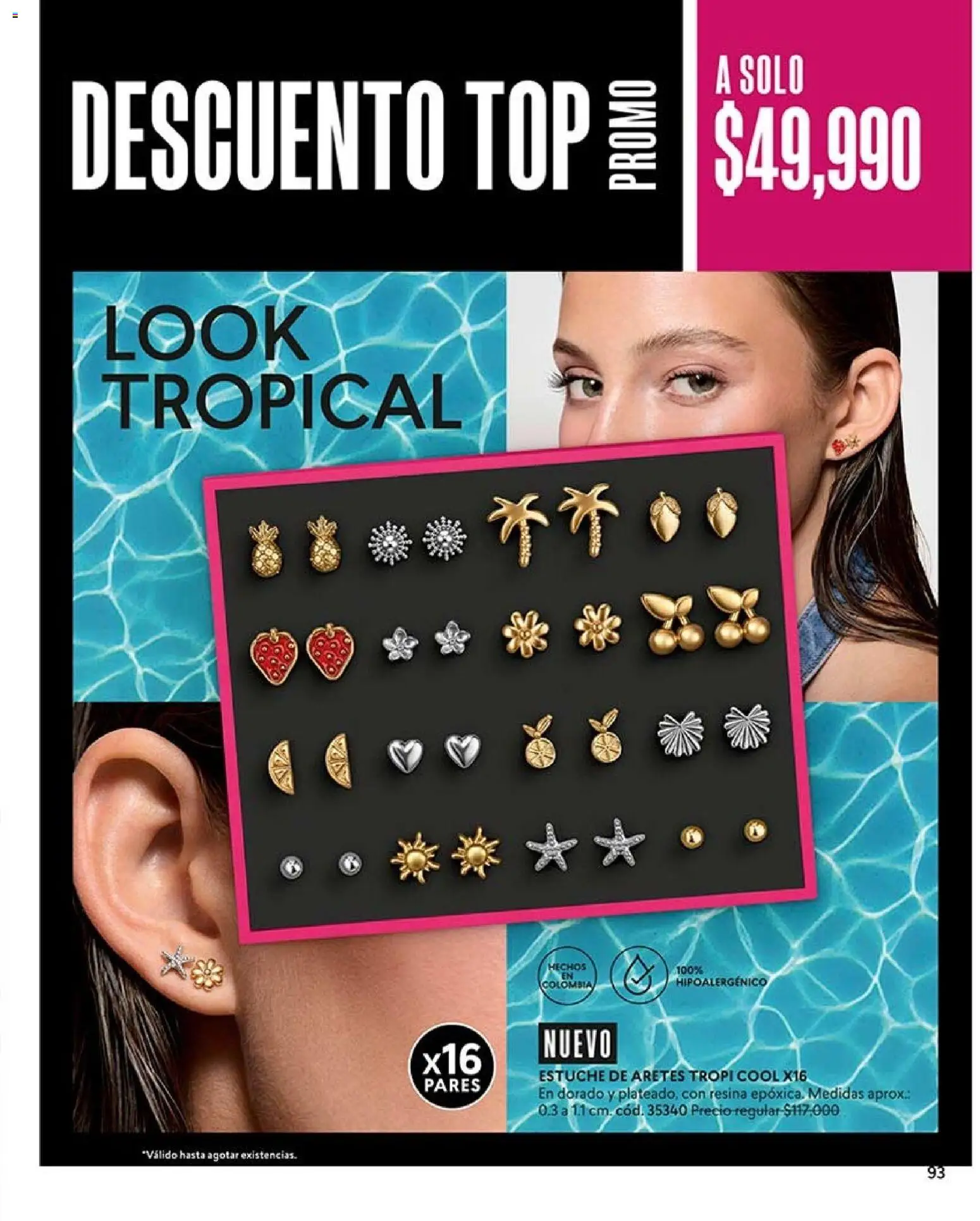CyZone revista - valida desde el 17/08/2026 | Página: 93 | Productos: Estuche, Aretes, Top