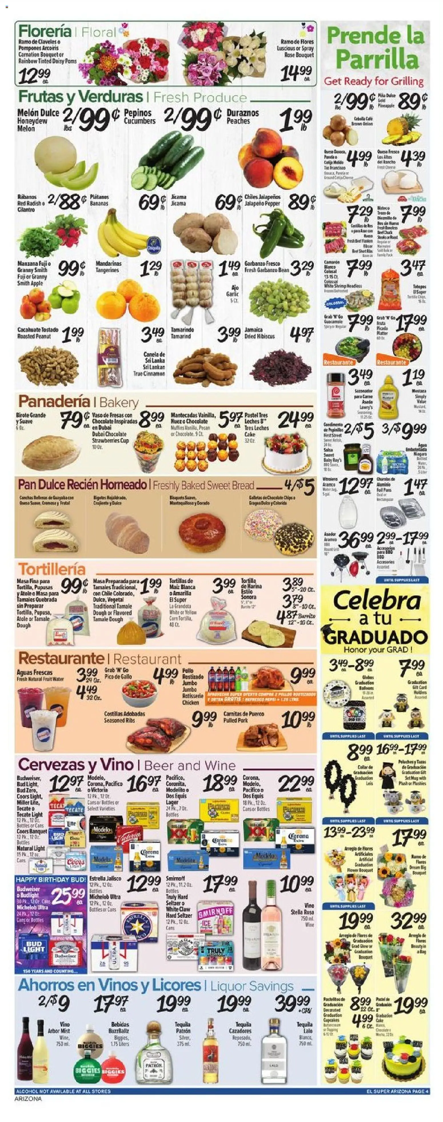El Super Weekly Ad - AK - valid from 13.05.2026 | Page: 4 | Products: Chocolate, Bananas, Strawberries, Garlic