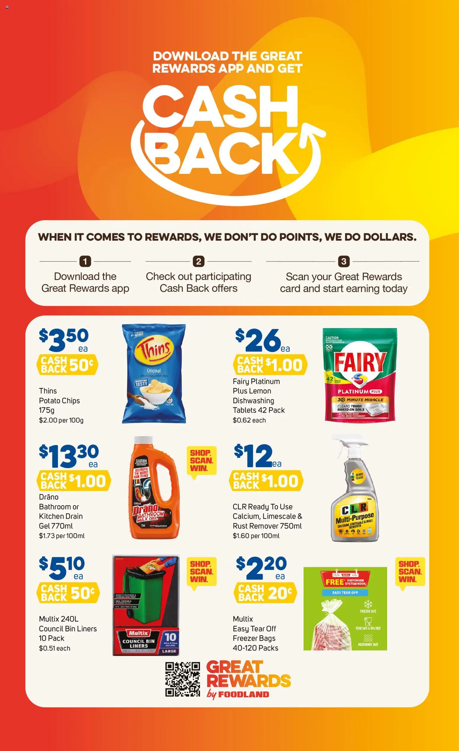 Foodland catalogue - valid from 08/07/2026 | Page: 32 | Products: Chips, Multipurpose, Freezer, Safe