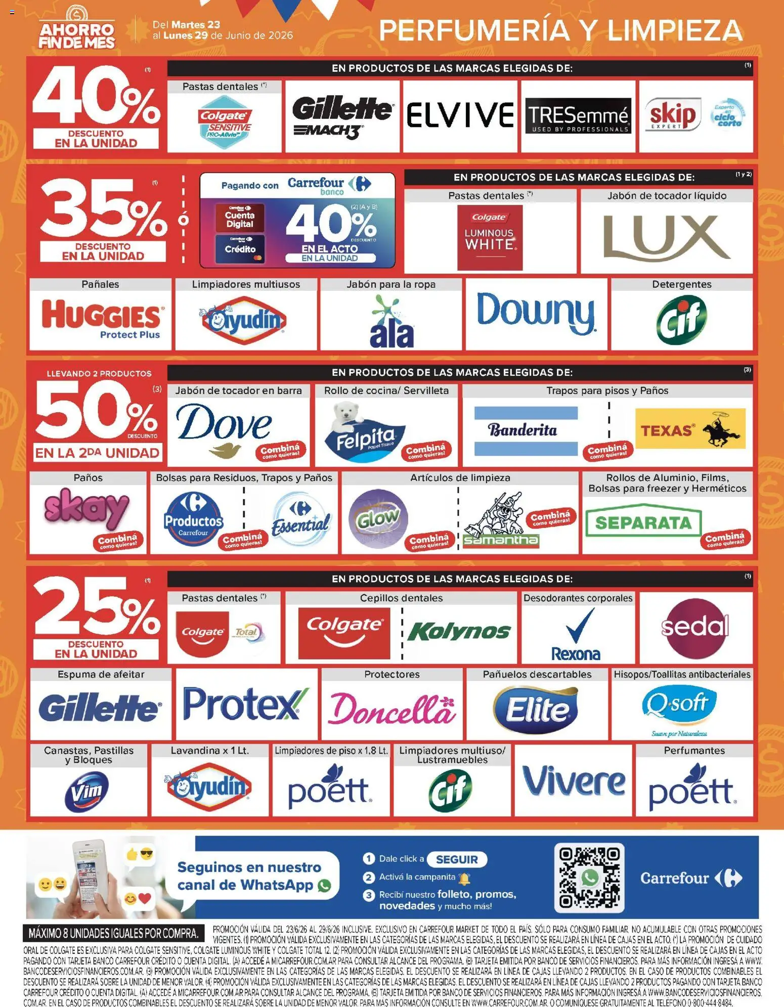 Carrefour ofertas │ válido desde el 23/06/2026 | Página: 51 | Productos: Teléfono, Sobre, Espuma, Té