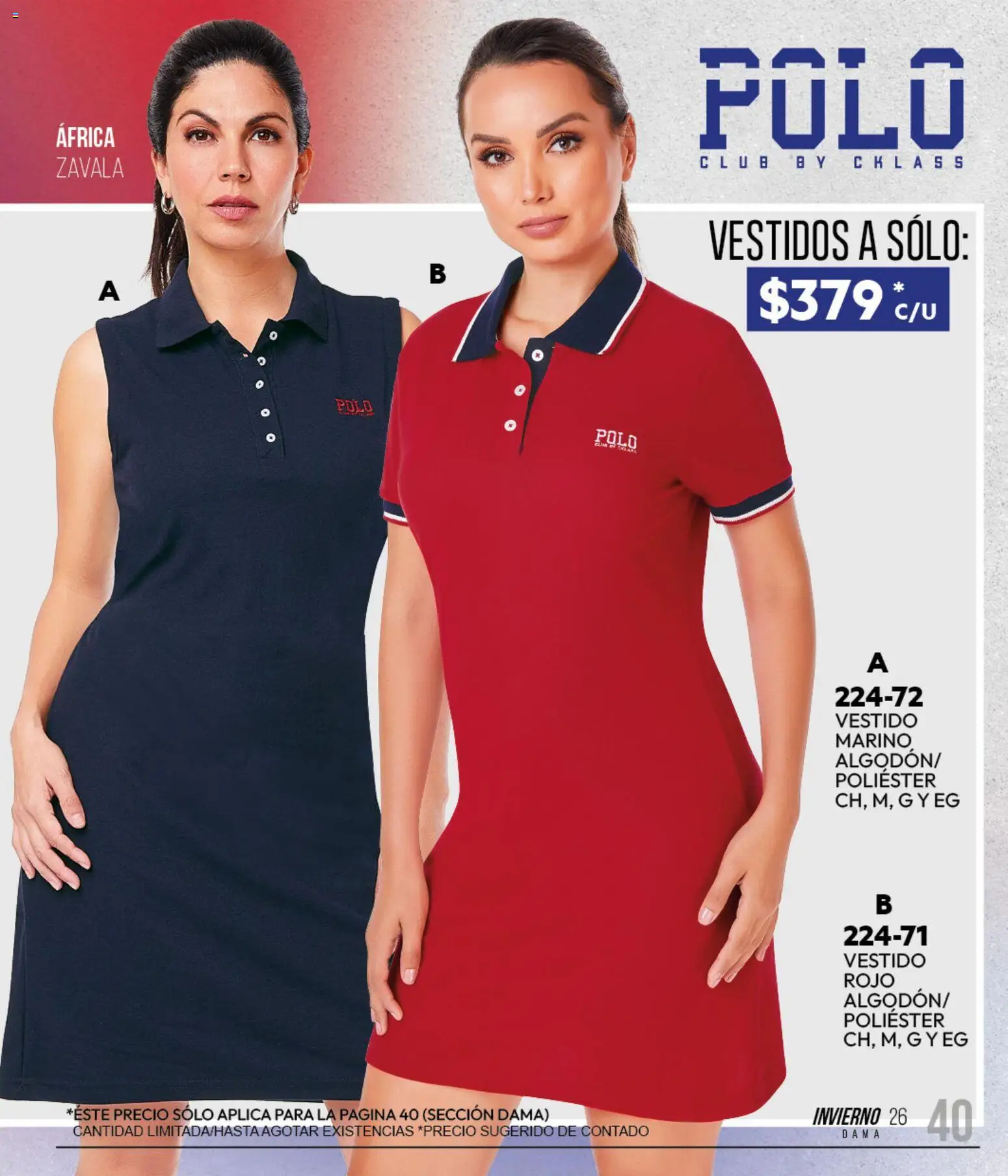 Nuevas ofertas de Cklass válidas en toda la República Mexicana desde el 11/09/2026. ¡Encuentra las mejores ofertas en Cklass catálogo Sportbrands Dama Invierno! | Página: 49 | Productos: Vestido