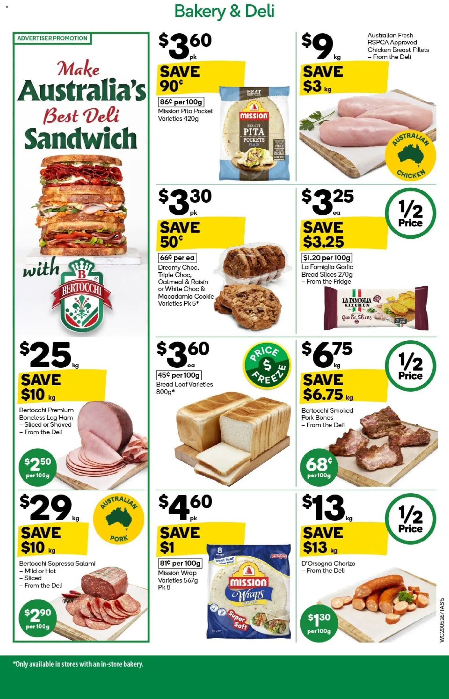 Woolworths catalogue - valid from 20.05.2026 | Page: 15 | Products: Salami, Ham, Pork, Bakery
