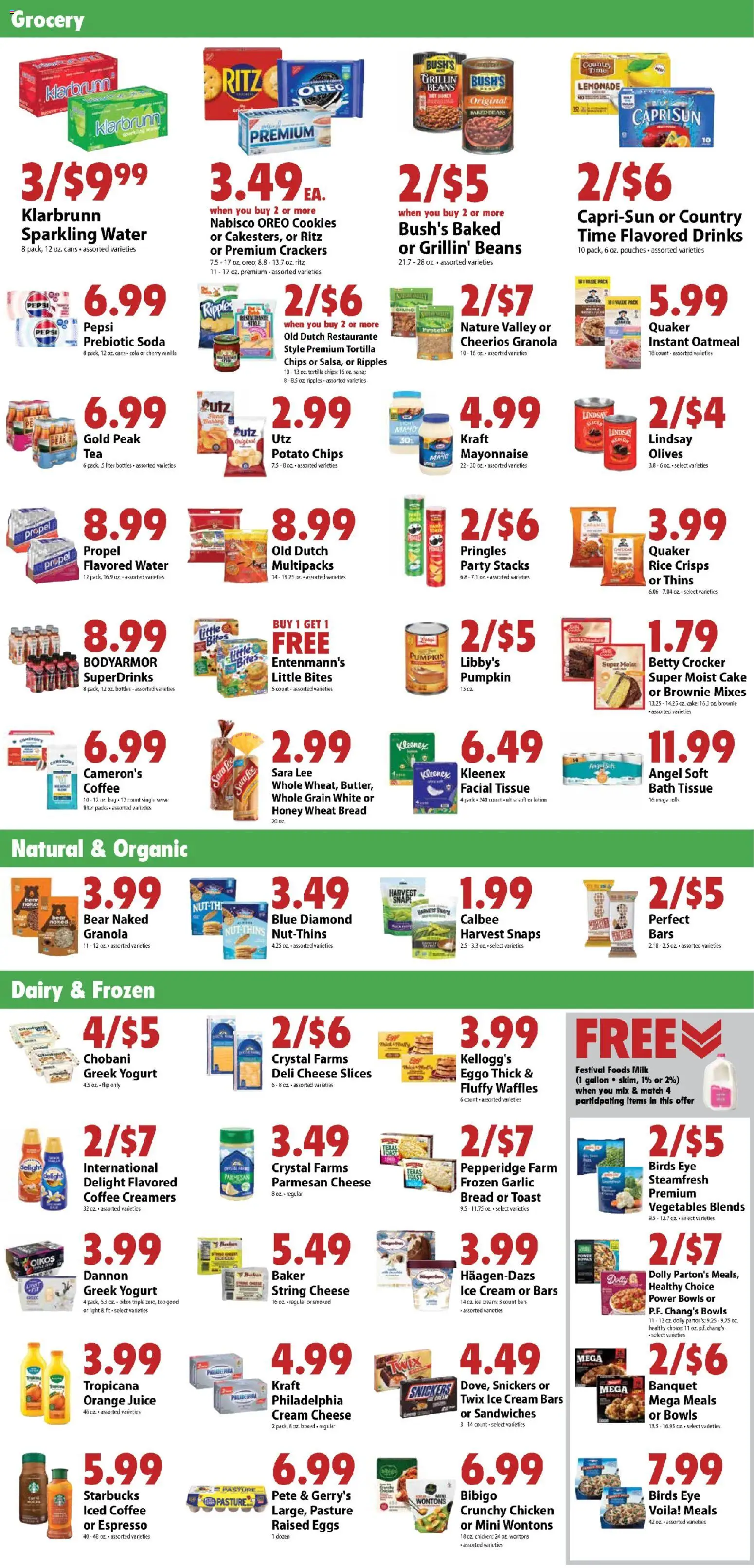 Festival Foods Weekly Ad - valid from 09/30/2026 | Page: 4 | Products: Waffles, Yogurt, Cake, Lemonade