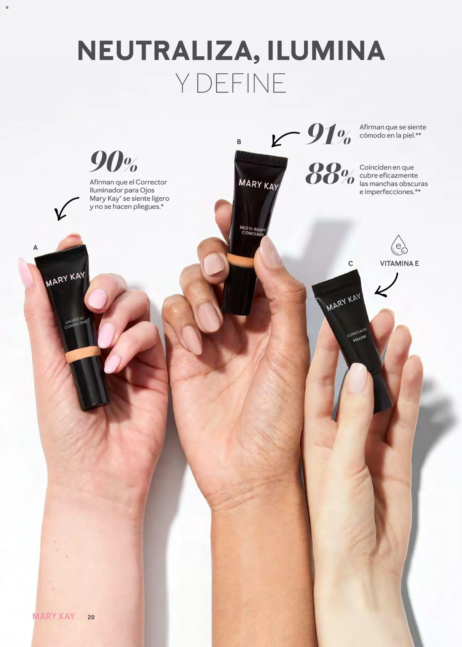Nuevas ofertas de Mary Kay válidas en toda la República Mexicana desde el 01/07/2026. ¡Encuentra las mejores ofertas en Catálogo Mary Kay Julio Agosto 2026! | Página: 20 | Productos: Iluminador, Corrector
