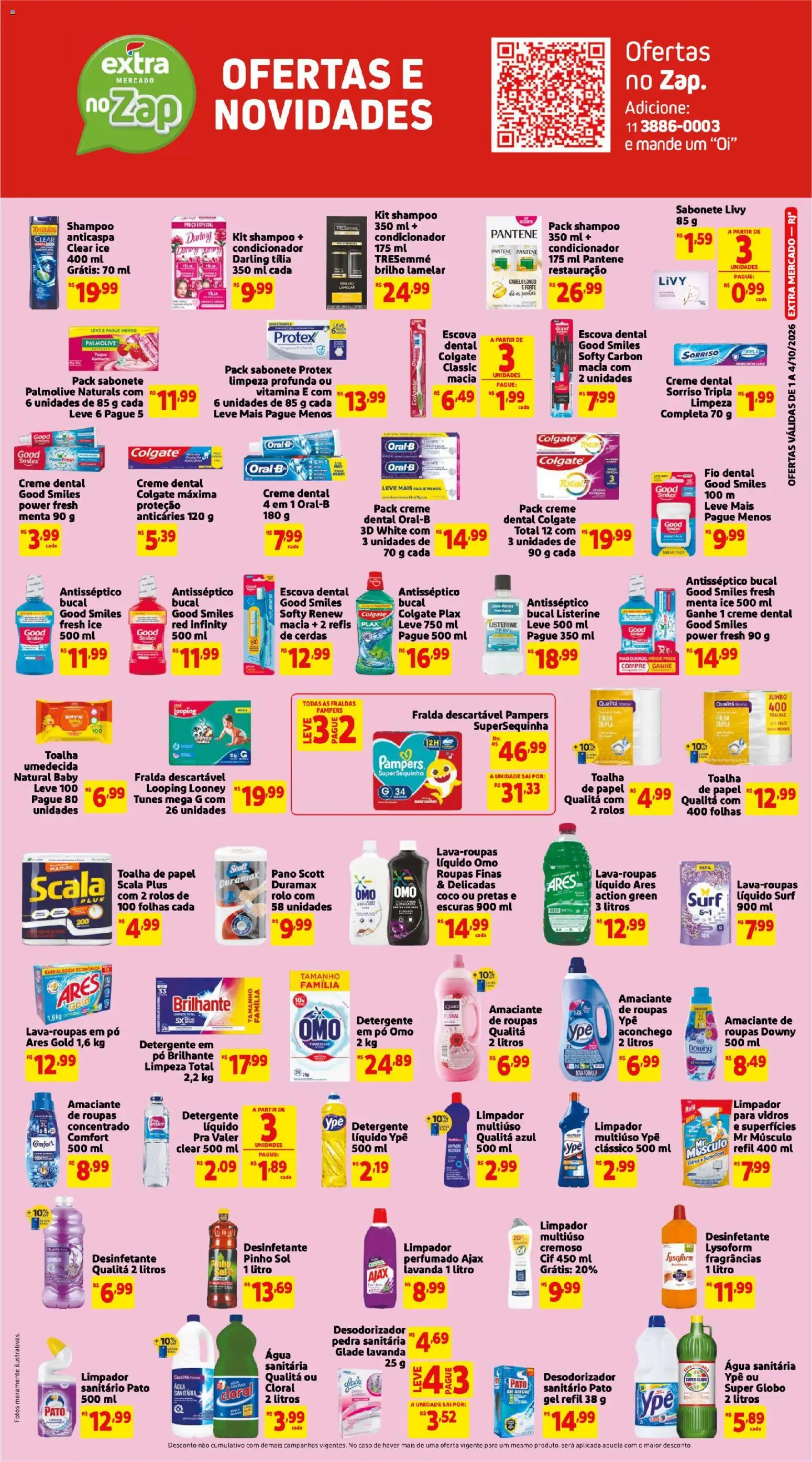 Extra Folheto - válido de 01/10/2026 | Página: 5 | Produtos: Pedra sanitária, Limpador multiuso, Escova, Sabonete