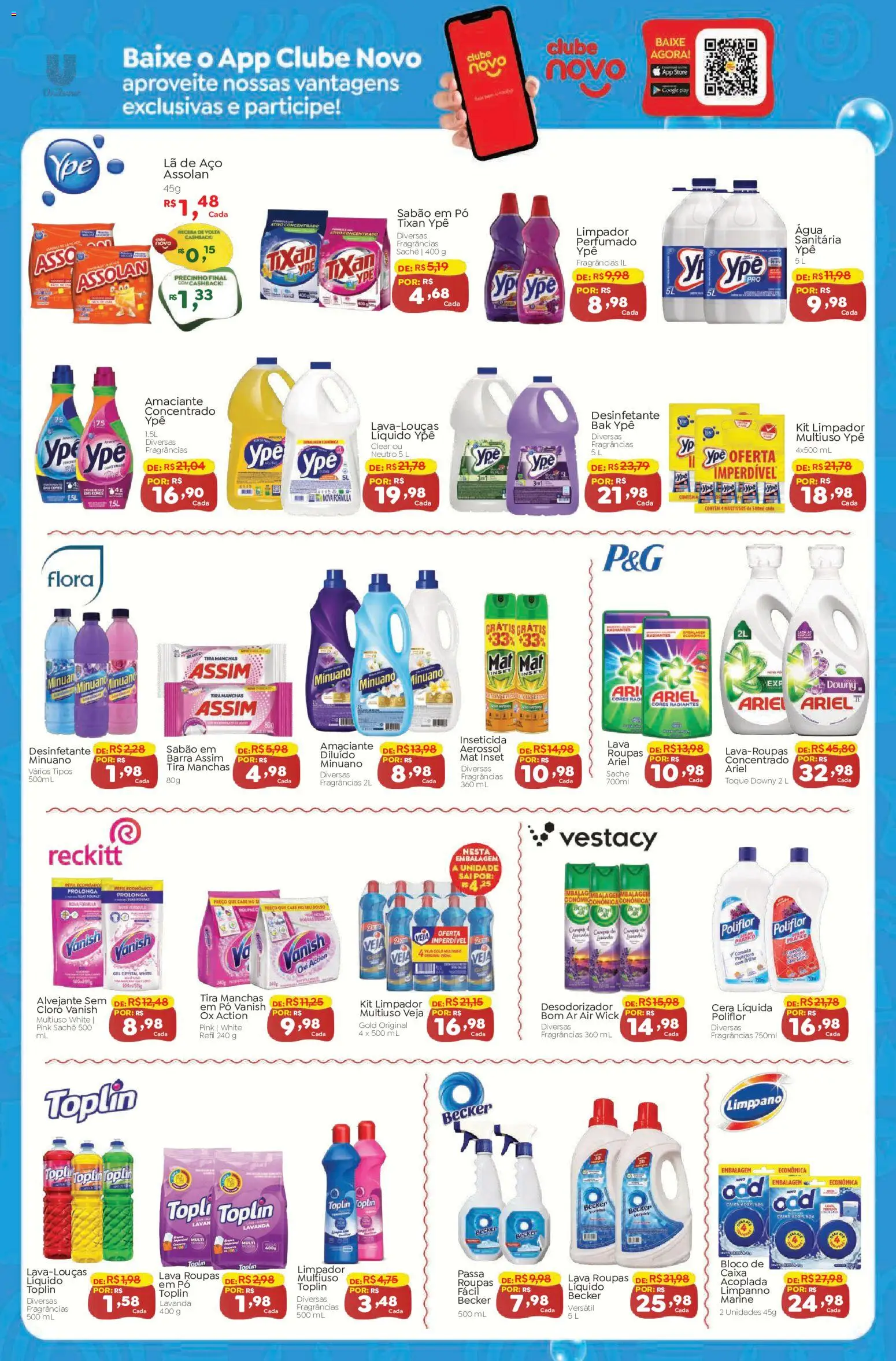 Novo Atacarejo Folheto - válido de 18/09/2026 | Página: 2 | Produtos: Tira manchas, Alvejante, Sabão em pó, Vanish
