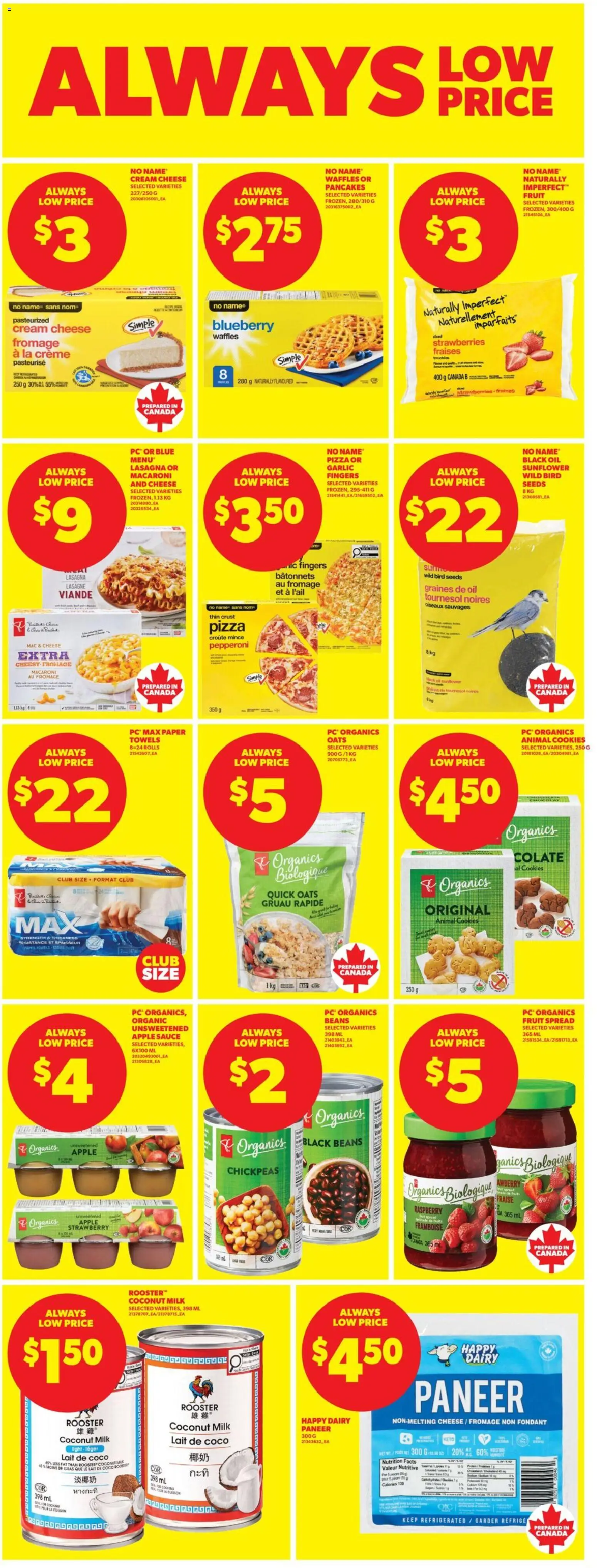 Real Canadian Superstore flyer valid from 28.05.2026 | Page: 28 | Products: Strawberries, Cookies, Milk, Pizza