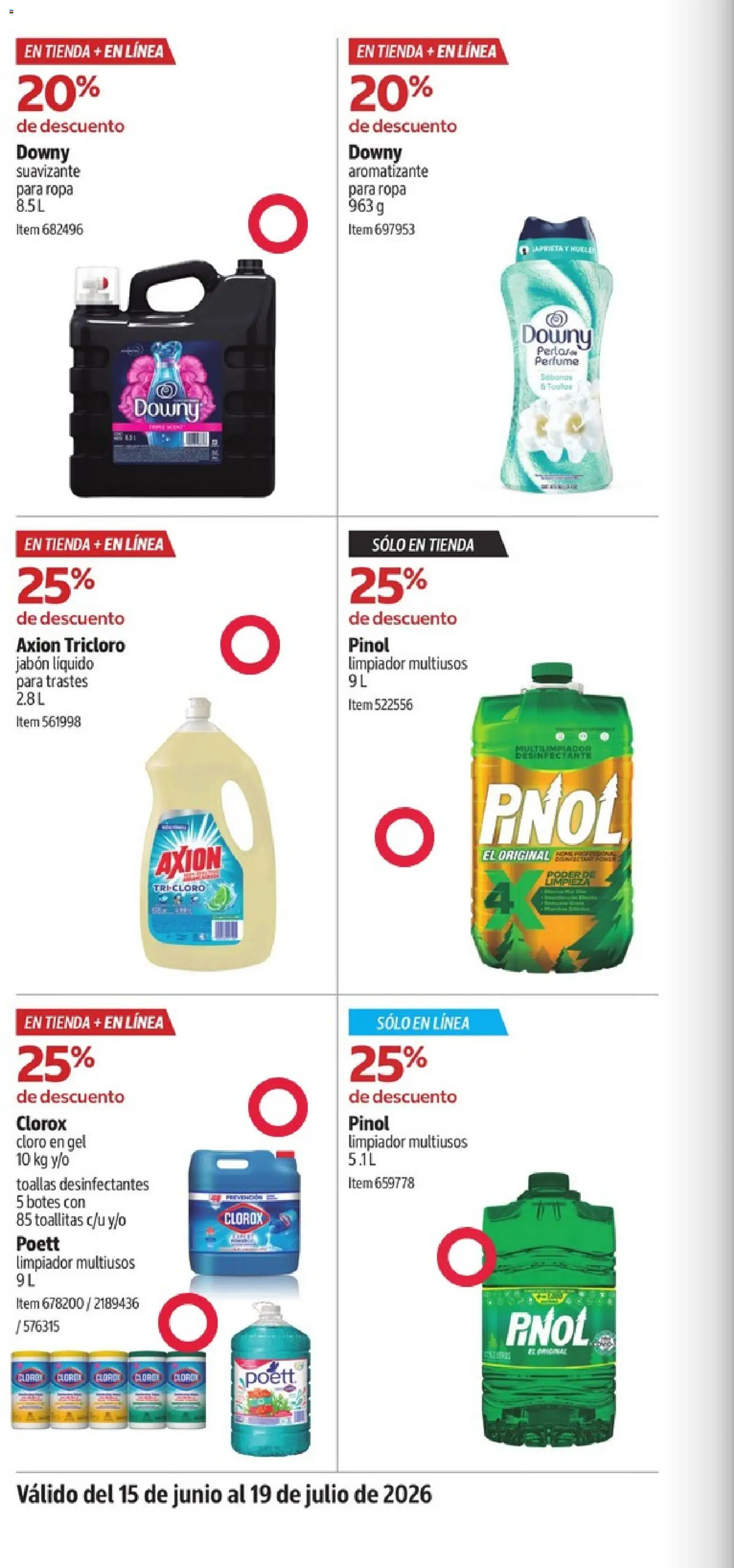 Nuevas ofertas de Costco válidas en toda la República Mexicana desde el 15/06/2026. ¡Encuentra las mejores ofertas en Costco catálogo Descuentos exclusivos! | Página: 10 | Productos: Desinfectante, Cloro, Toallas, Perfume