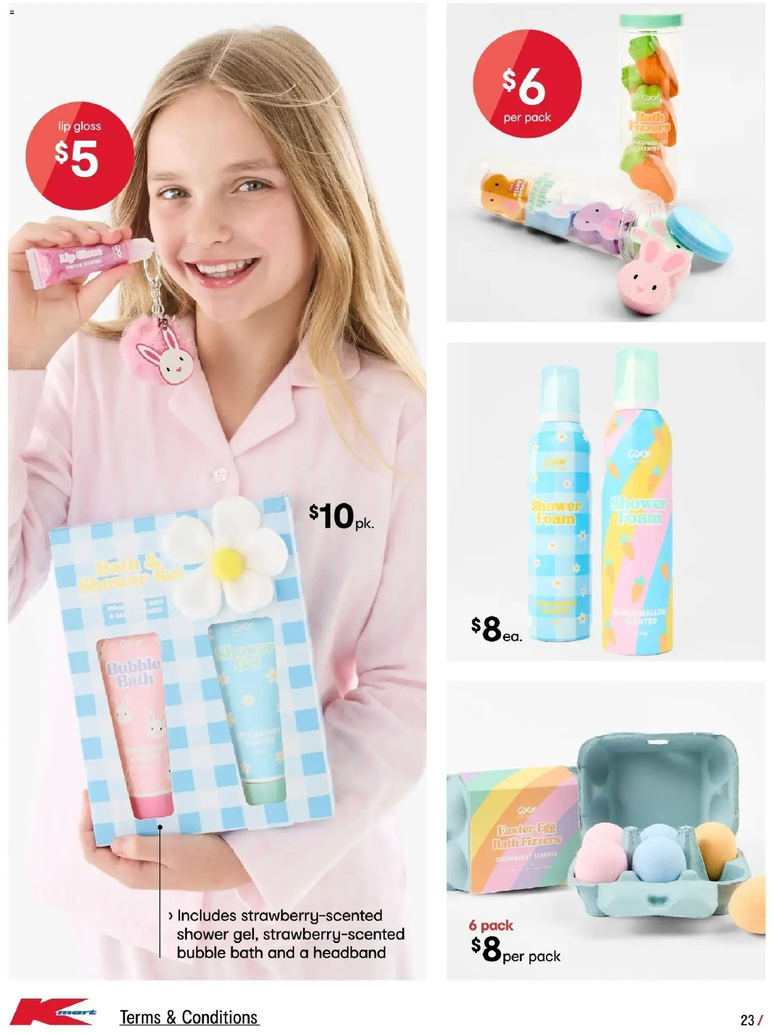 Kmart catalogue - valid from 05.03.2026 | Page: 23 | Products: Bath, Shower, Headband, Lip gloss