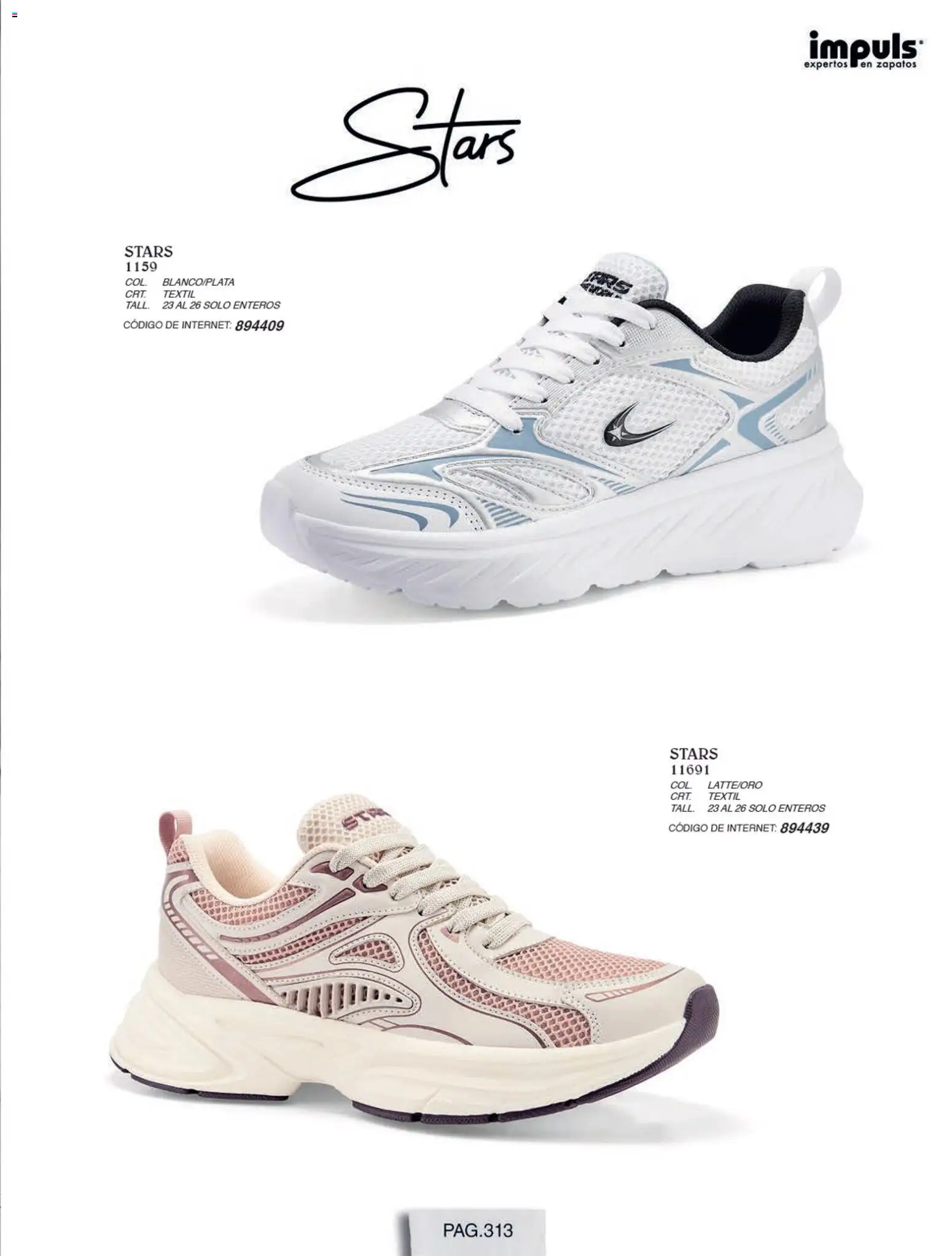 Nuevas ofertas de Impuls válidas en toda la República Mexicana desde el 01/07/2026. ¡Encuentra las mejores ofertas en Impuls catálogo Otoño Invierno! | Página: 315 | Productos: Zapatos