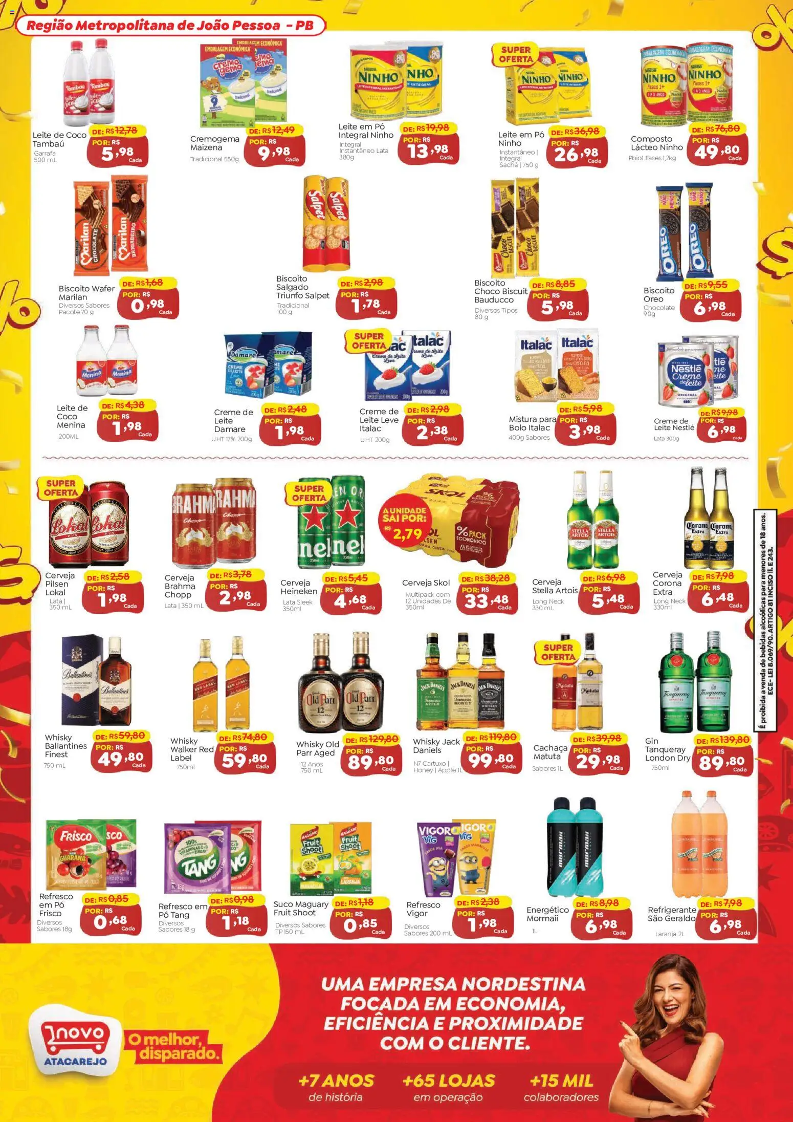 Novo Atacarejo Folheto - válido de 20/07/2026 | Página: 2 | Produtos: Refresco, Energético, Suco, Refrigerante