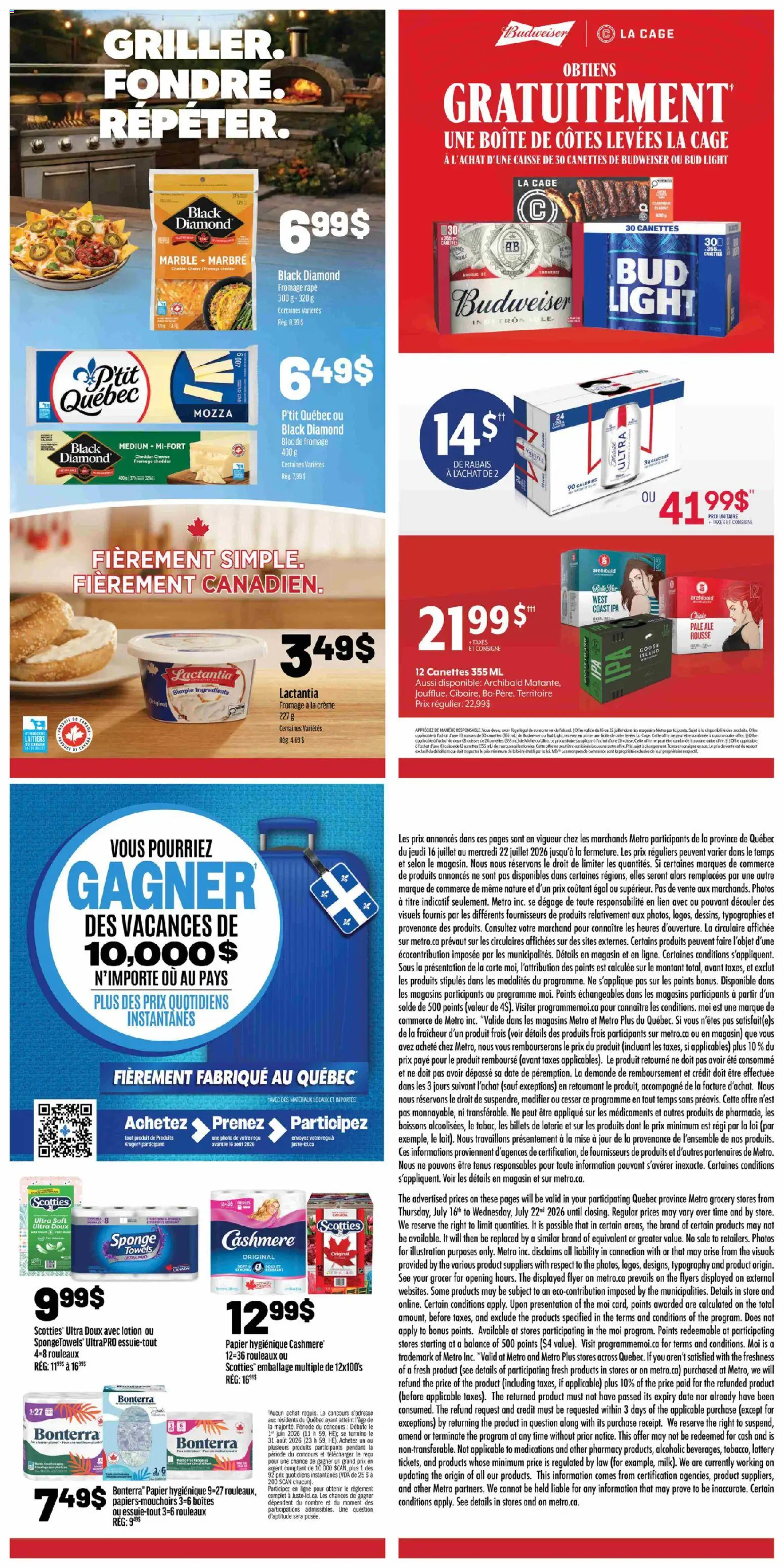 Metro flyer valid from Jul 16, 2026 | Page: 20 | Products: Sponge, Cheese