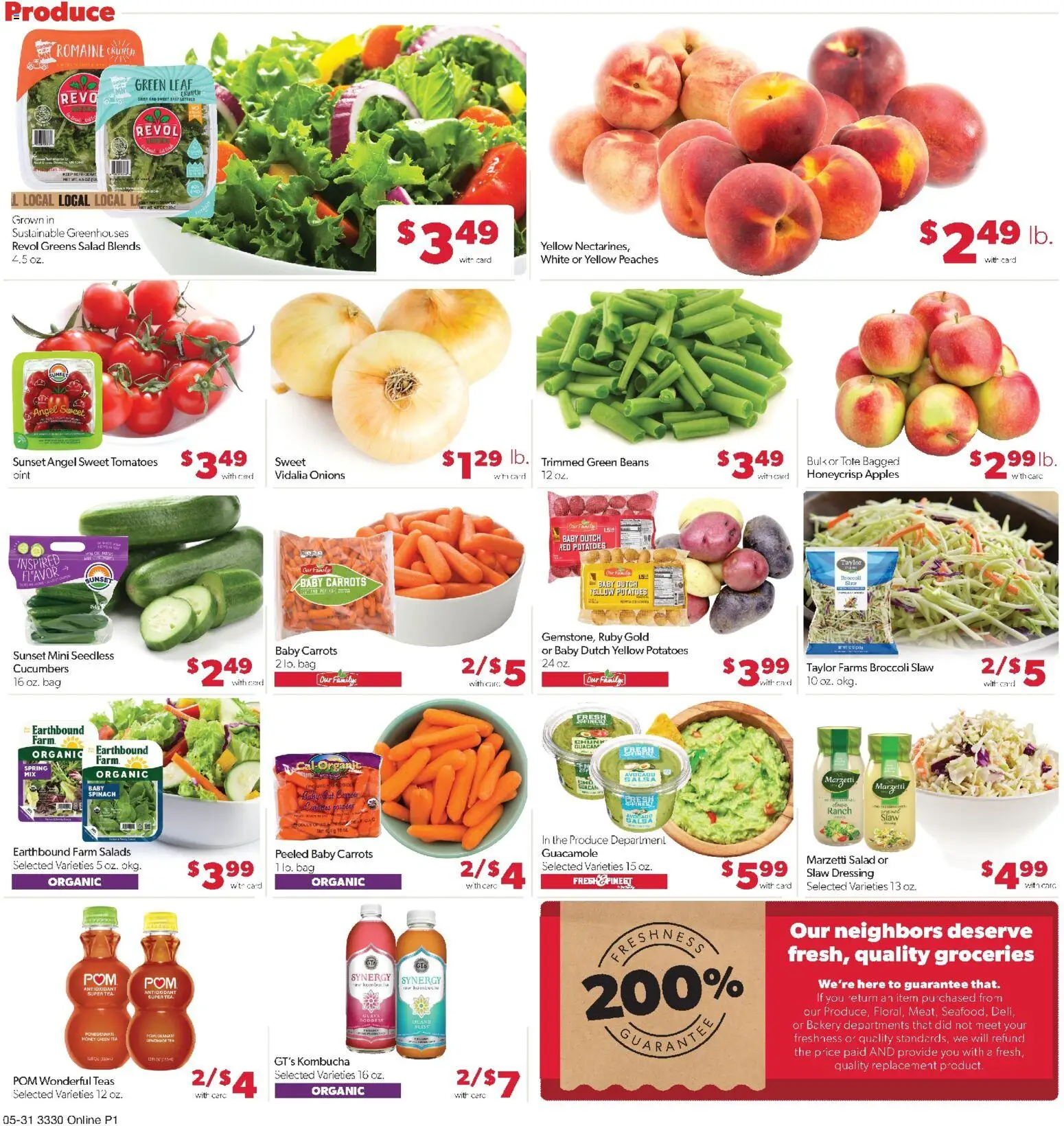 Family Fare Weekly Ad - MN - valid from 31.05.2026 | Page: 5 | Products: Green Tea, Broccoli, Apples, Greens